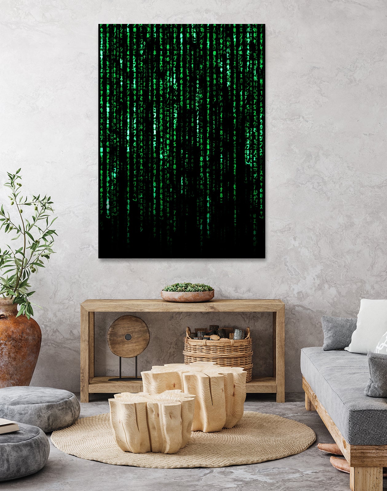The Matrix Code by Nikita Abakumov on GIANT ART - black digital painting