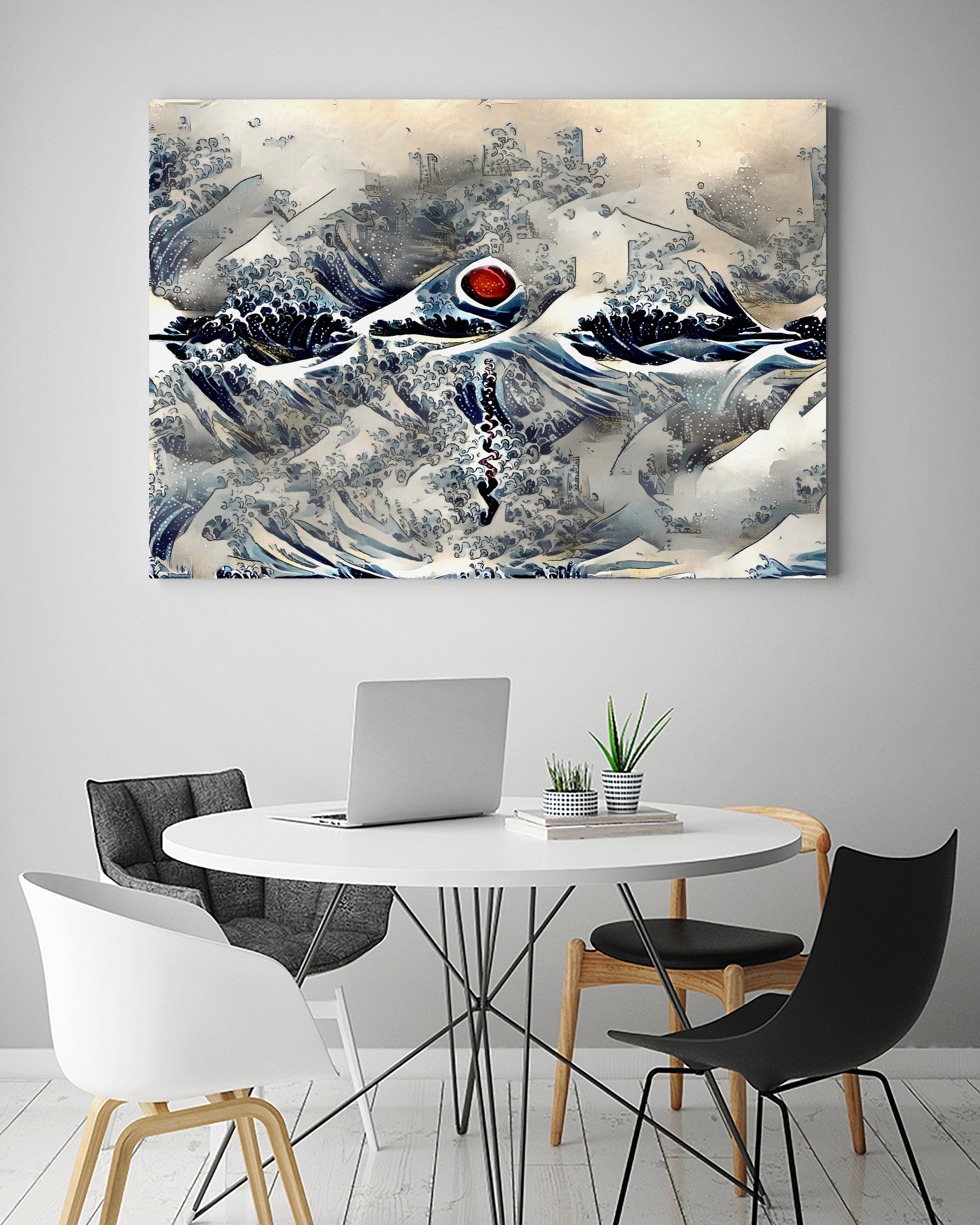 Red Sunset by Bruce Rolff on GIANT ART - gray digital painting