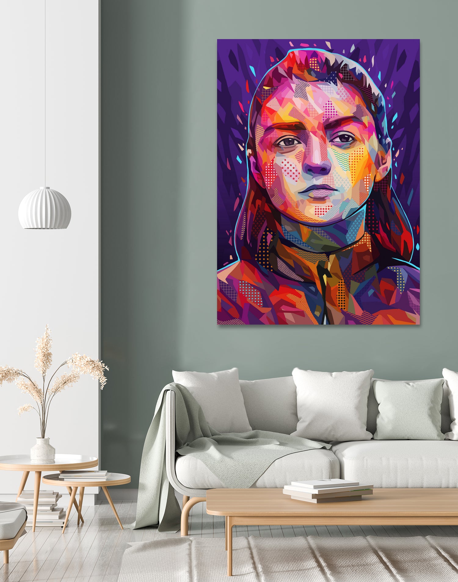 Pop Arya Stark by Alessandro Pautasso on GIANT ART - fuchsia digital painting
