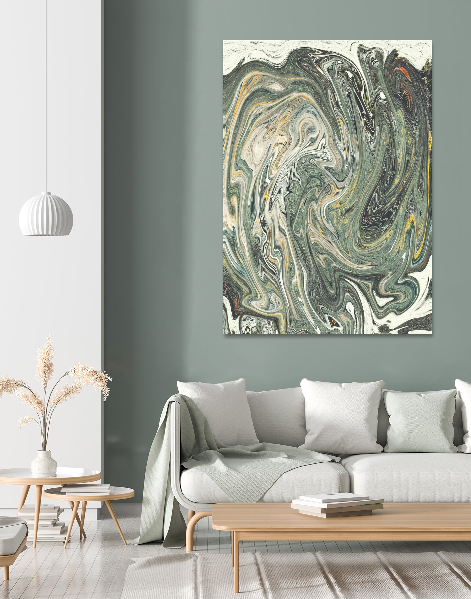 Abstract Marble Painting III by Amir Faysal on GIANT ART - gray digital painting