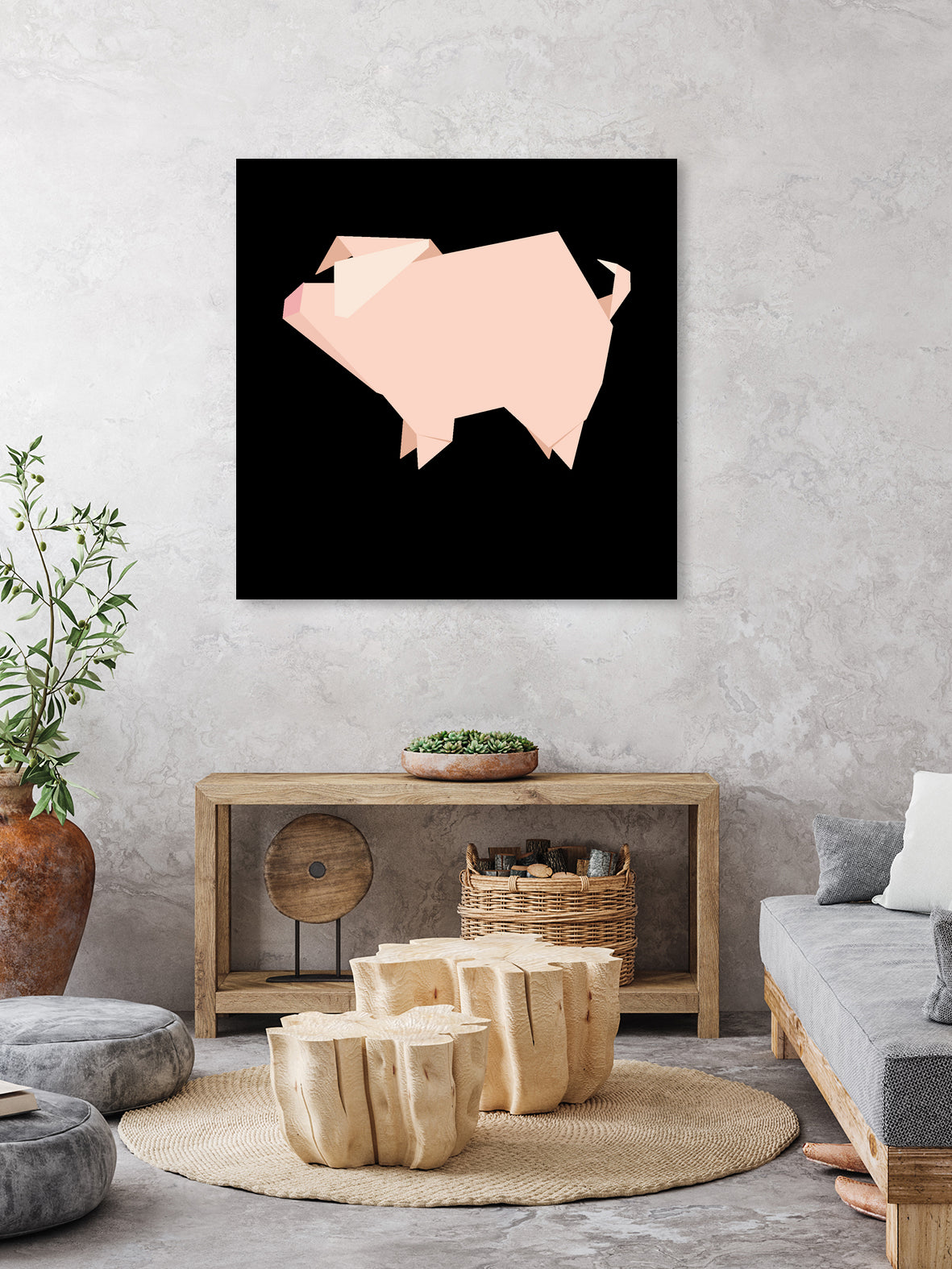 Paper Pigs (Patterns Please) by Lalaine Lim on GIANT ART - pink character design