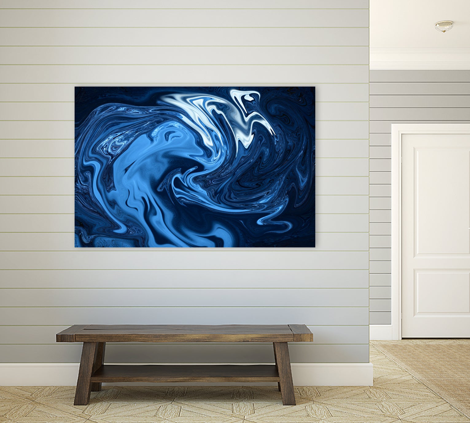 Abstract Marble Painting II by Amir Faysal on GIANT ART - blue digital painting