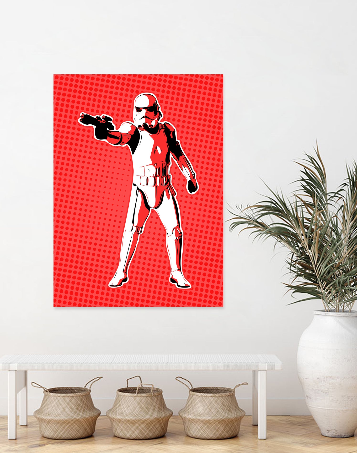 Stormtrooper | Pop Art by William Cuccio on GIANT ART - red digital painting