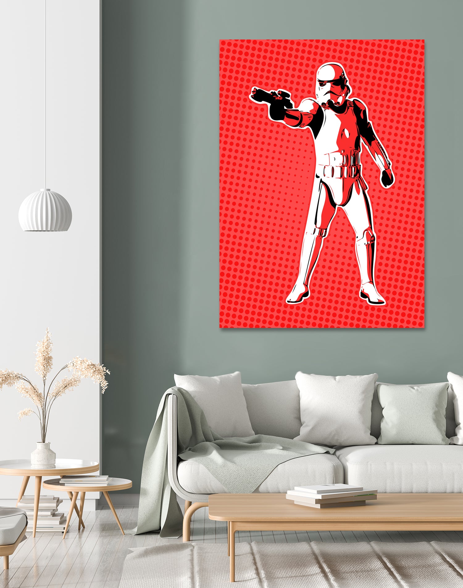 Stormtrooper | Pop Art by William Cuccio on GIANT ART - red digital painting