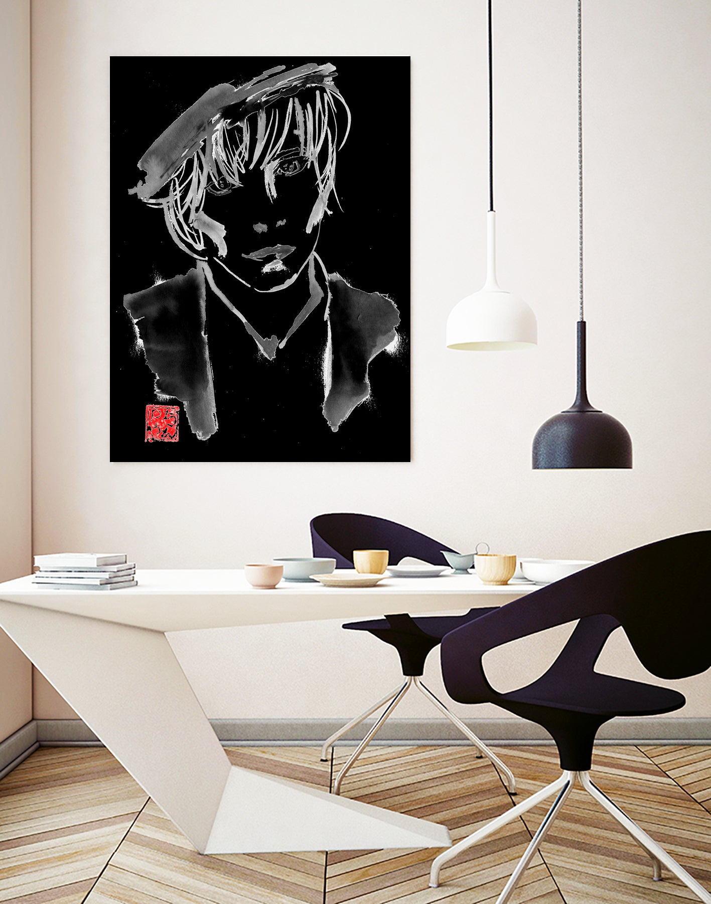 mylene farmer by philippe imbert on GIANT ART - black character design