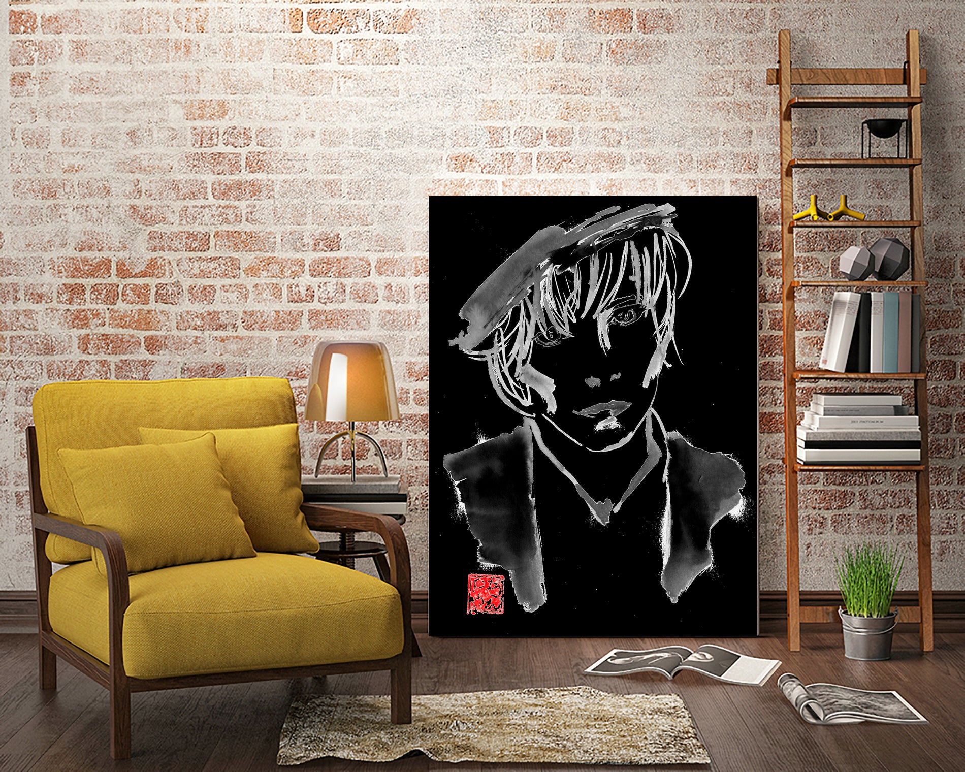 mylene farmer by philippe imbert on GIANT ART - black character design