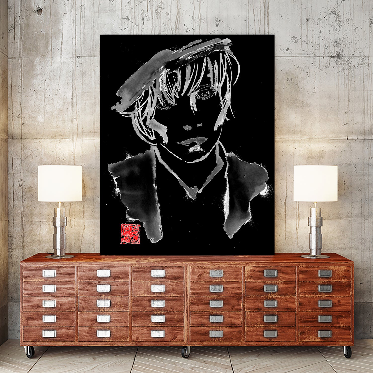 mylene farmer by philippe imbert on GIANT ART - black character design