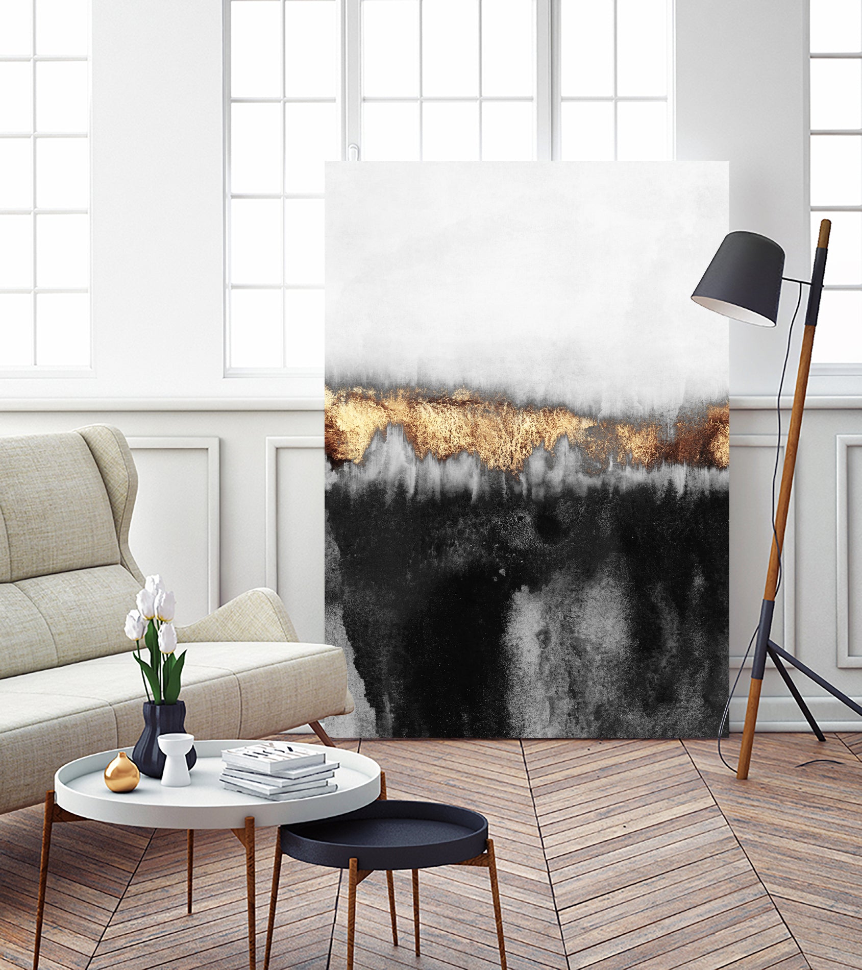 Gloomy by Elisabeth Fredriksson on GIANT ART - gray mixed media