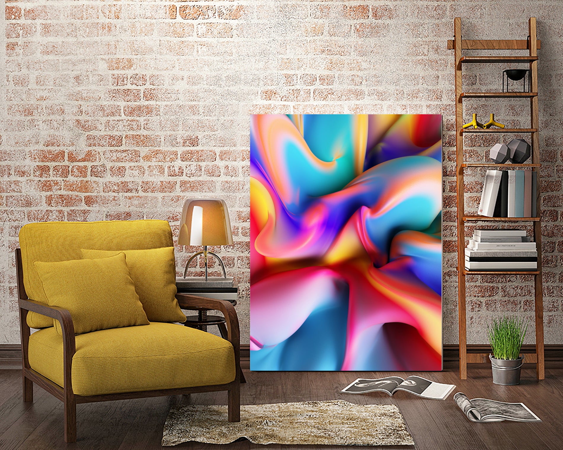 Paint Colorful Splash by Danny Jardim on GIANT ART - yellow digital painting