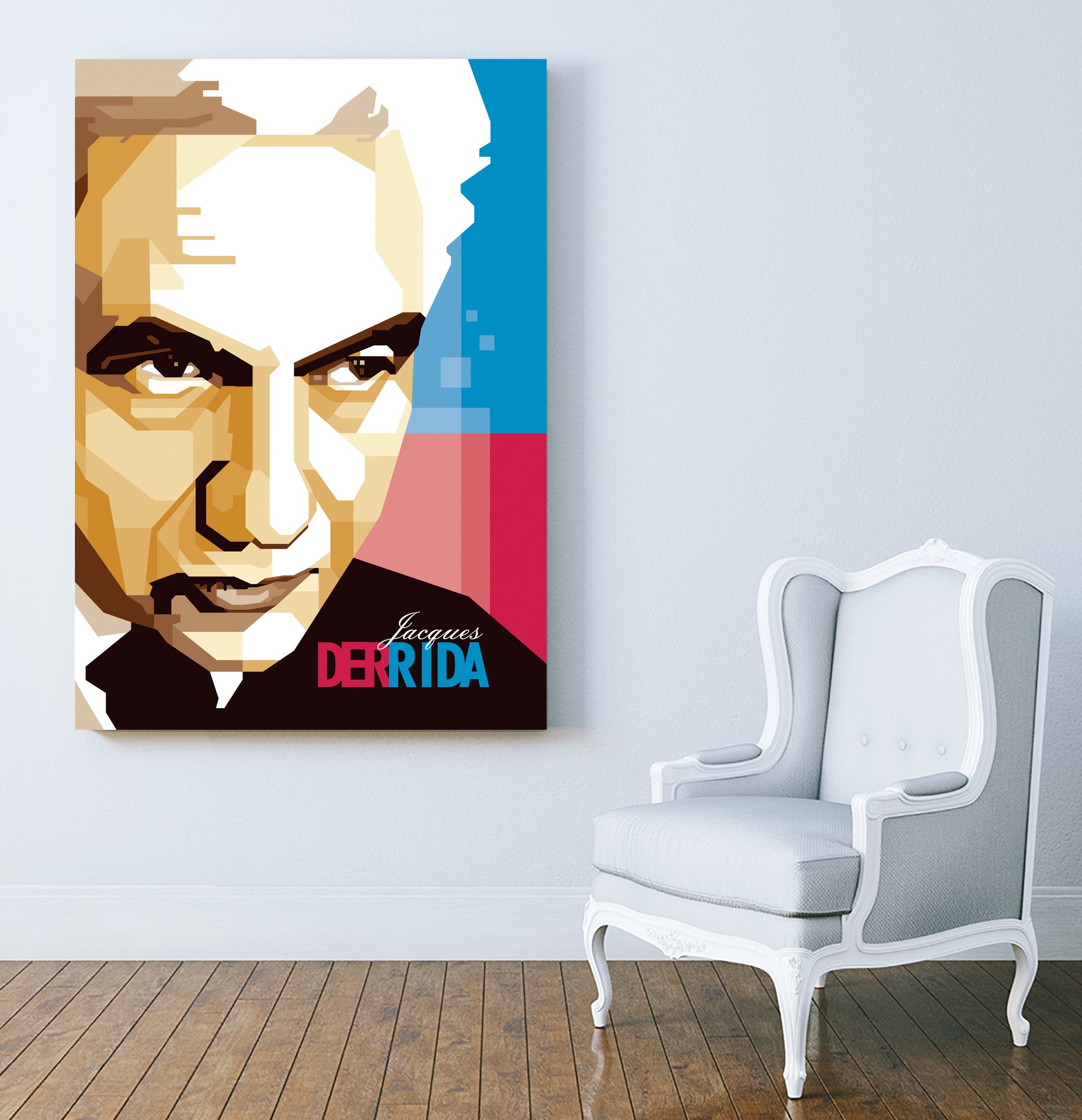 Jacques Derrida by Ahmad Taufiq on GIANT ART - brown digital drawing