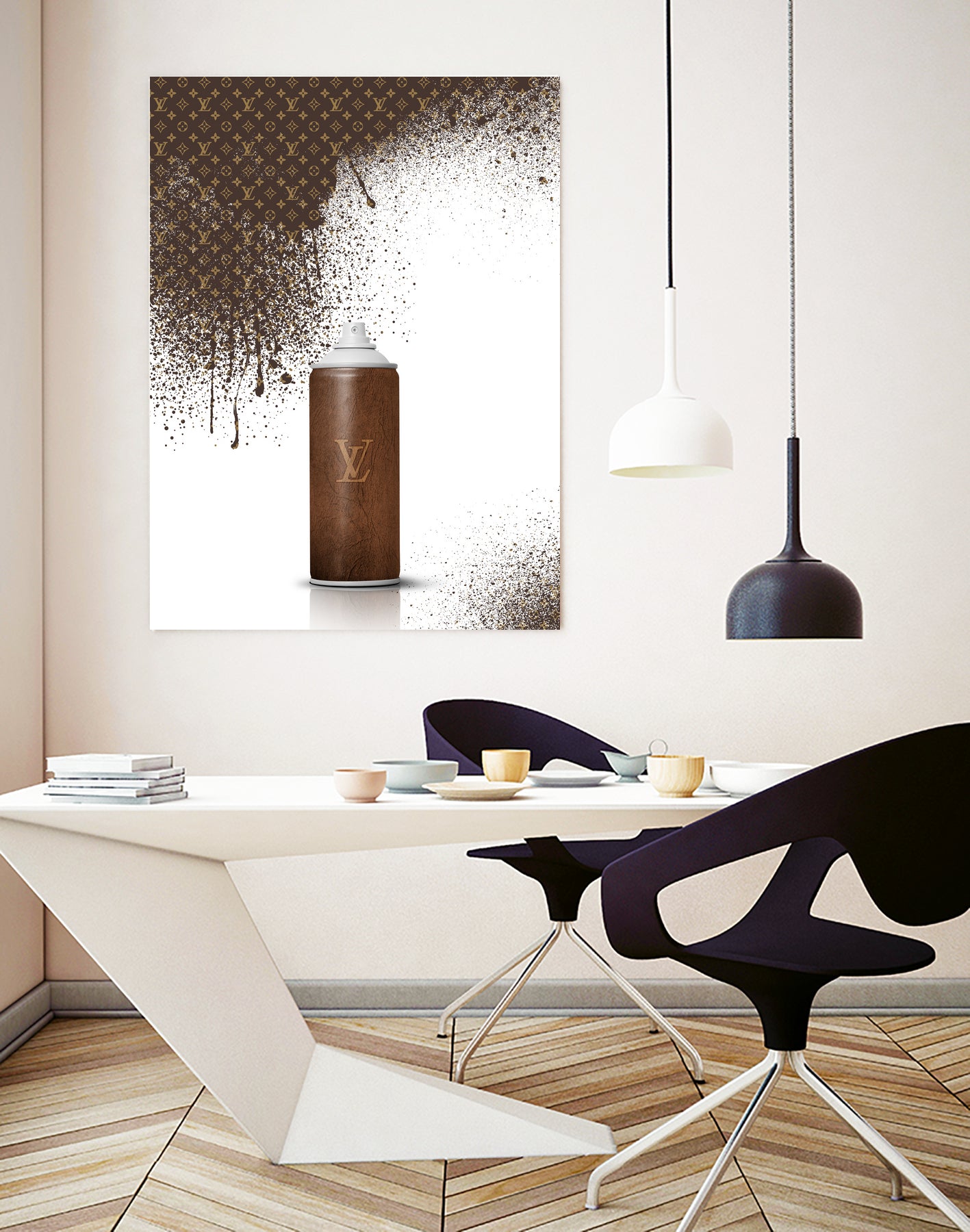 Louis Vuitton Spray Paint by Alexandre Venancio on GIANT ART - black digital painting