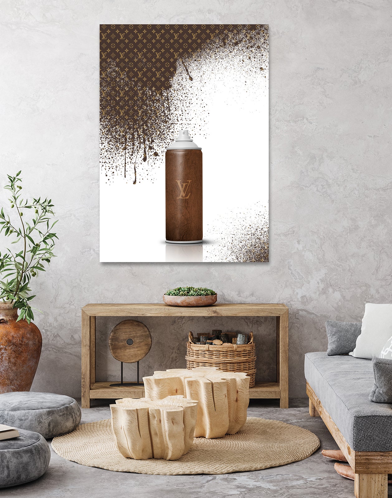 Louis Vuitton Spray Paint by Alexandre Venancio on GIANT ART - black digital painting