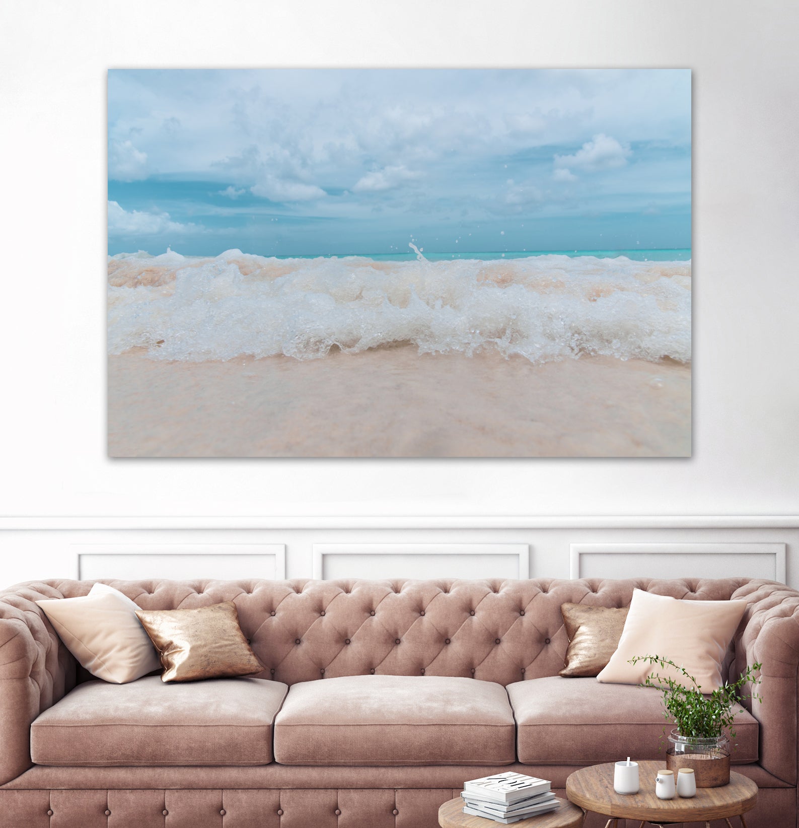 Caribbean Rush 1 by ©AnitasBellasArt on GIANT ART - blue coastal