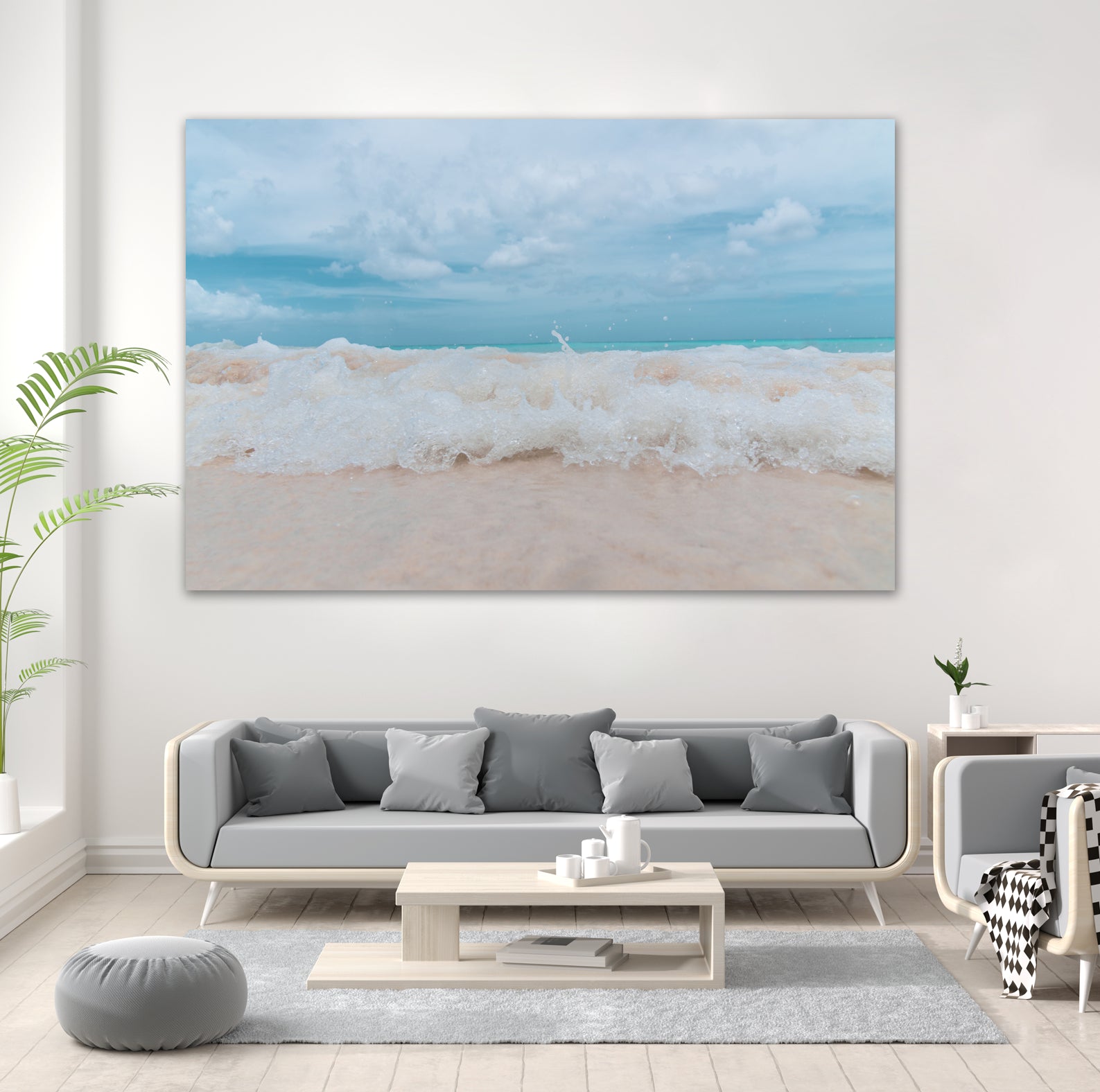 Caribbean Rush 1 by ©AnitasBellasArt on GIANT ART - blue coastal