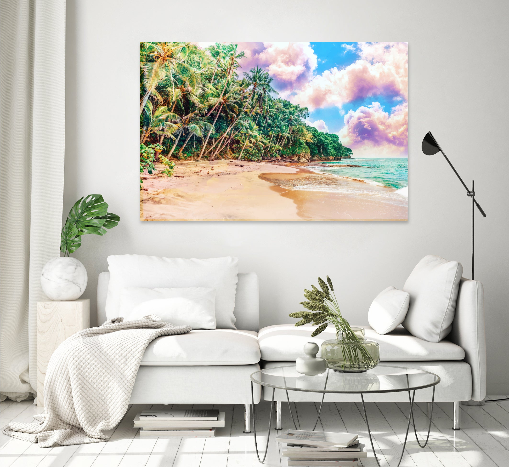 Beach Now by Uma Gokhale on GIANT ART - green photo illustration