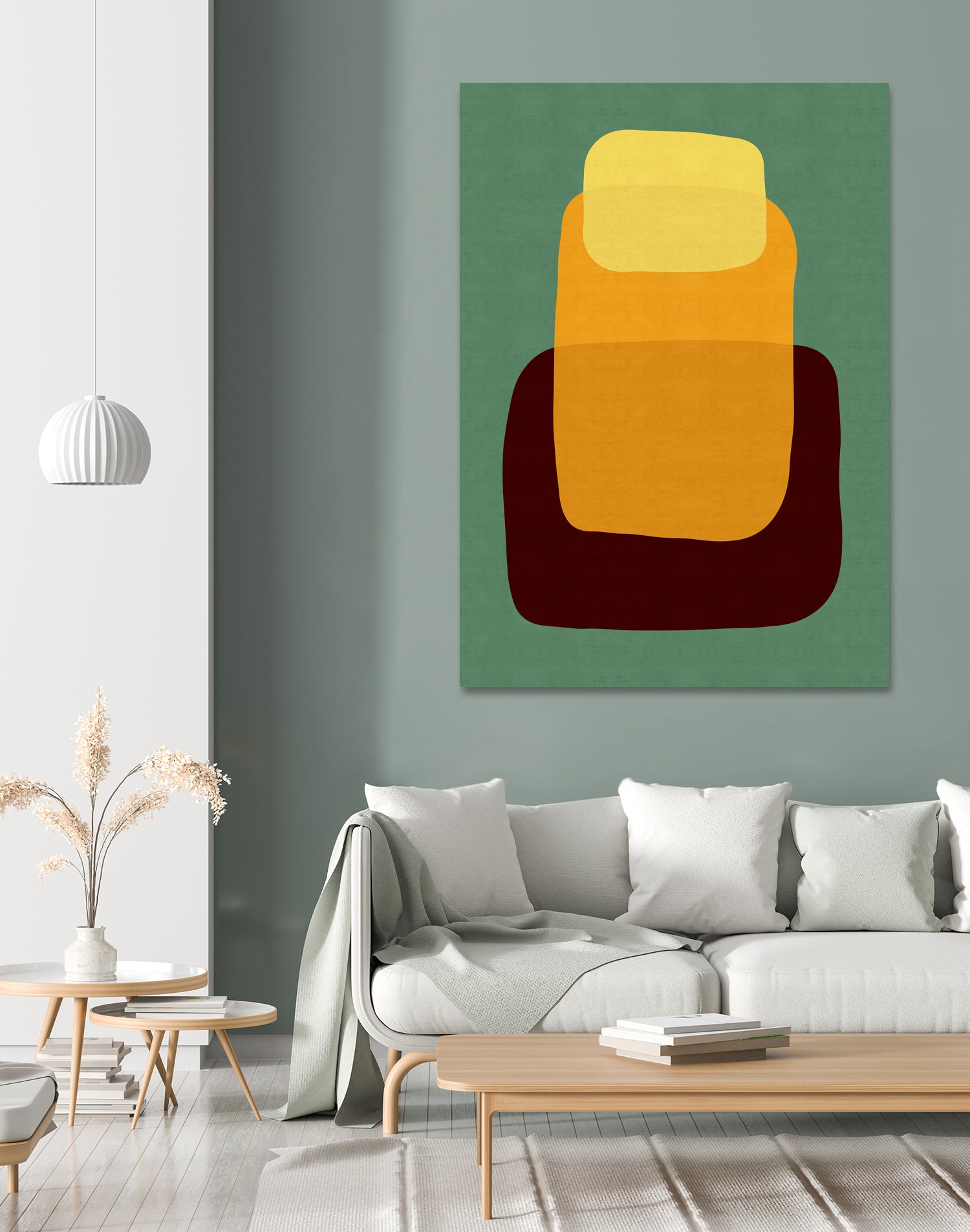 Abstract XII by Vitor Costa on GIANT ART - yellow digital painting