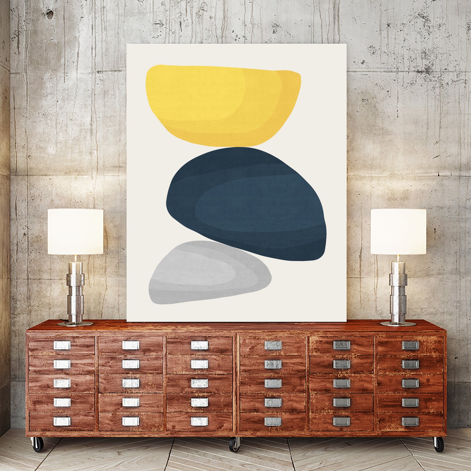 Abstract XV by Vitor Costa on GIANT ART - blue digital painting