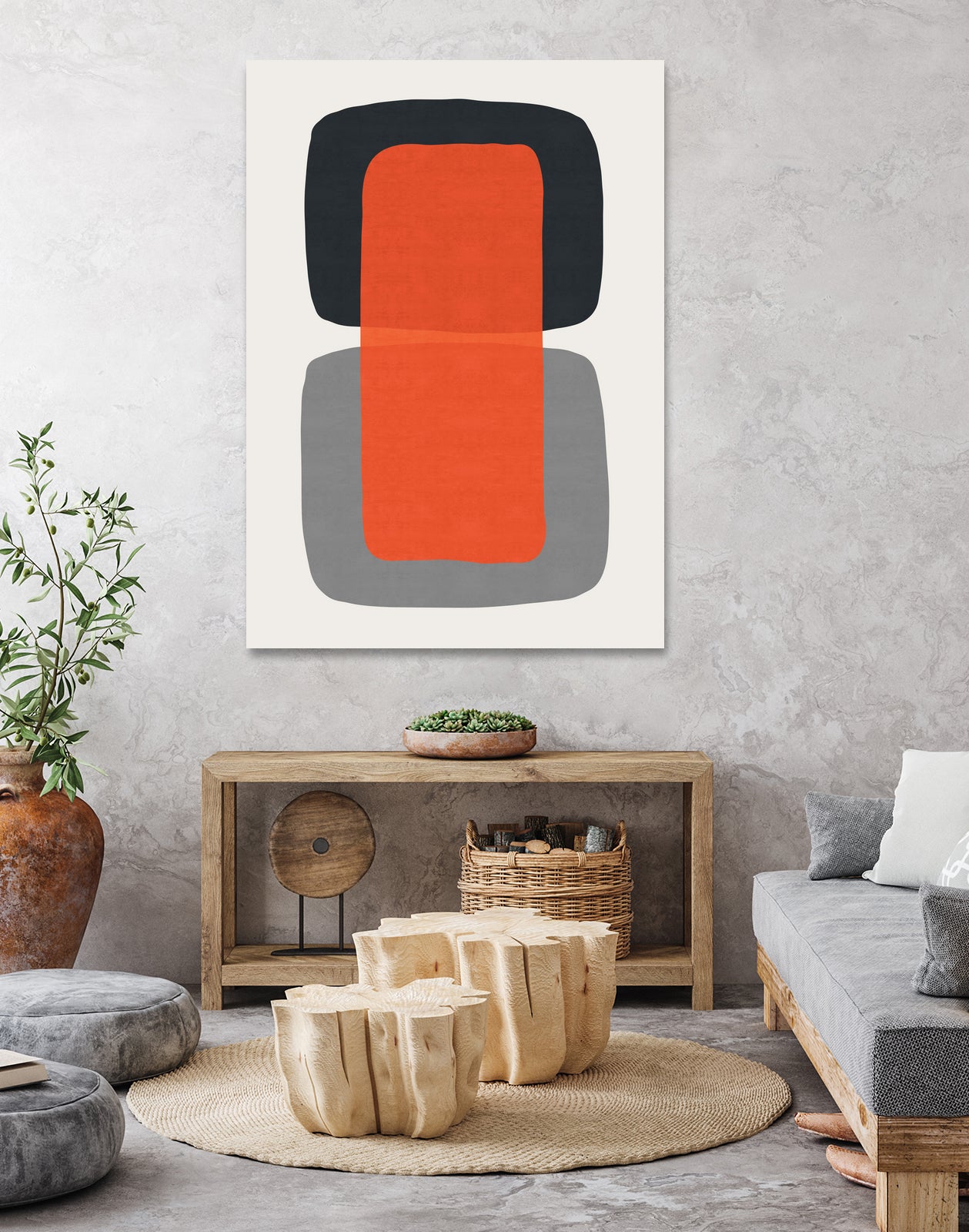 Abstract XXI by Vitor Costa on GIANT ART - red digital painting