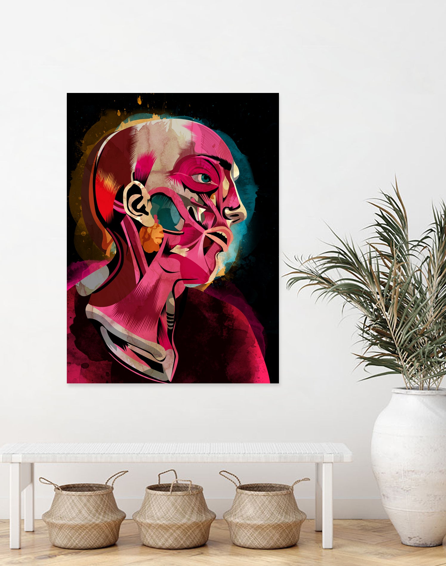 Anatomy 05 by Alvaro Tapia on GIANT ART - pink mixed media