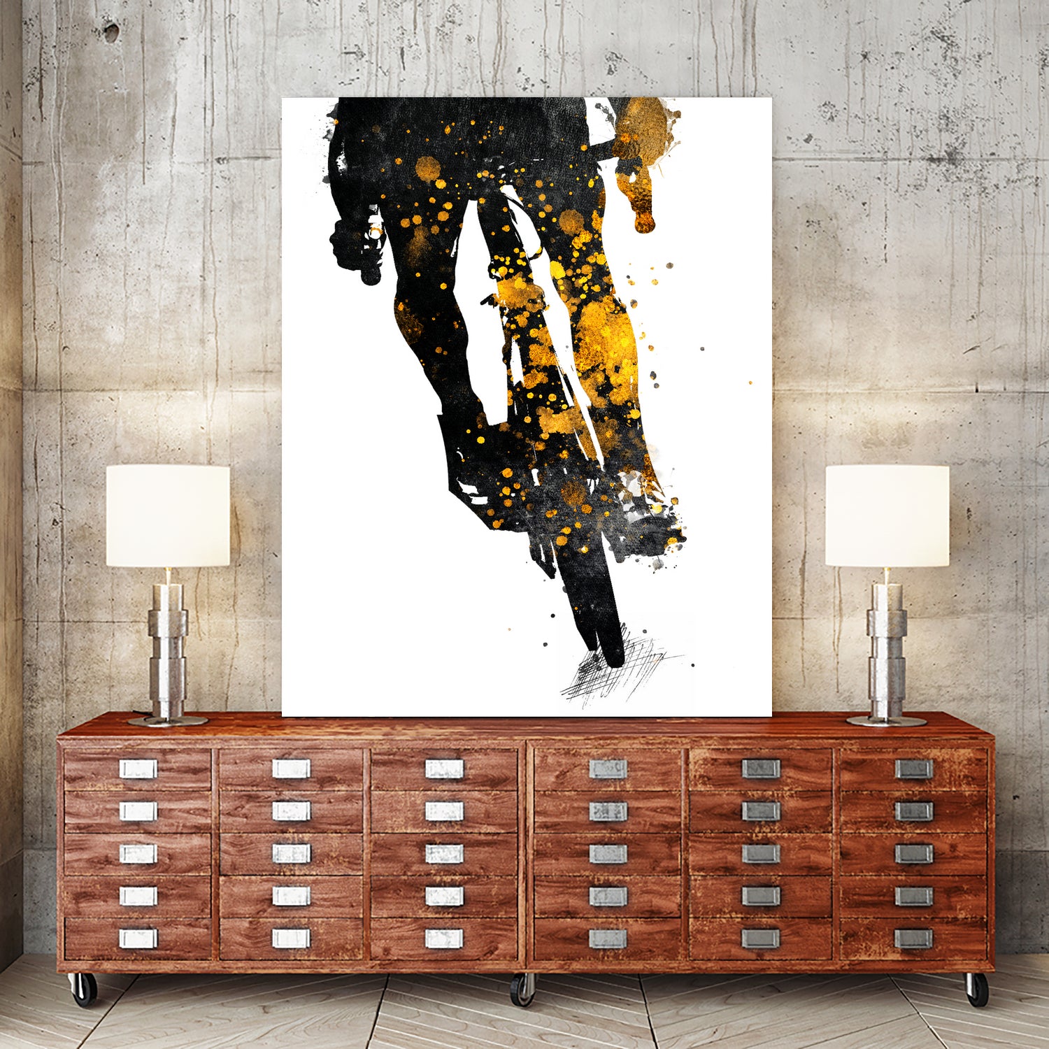 Cycling Bike sport art #cycling #sport by Justyna Jaszke on GIANT ART - black digital painting
