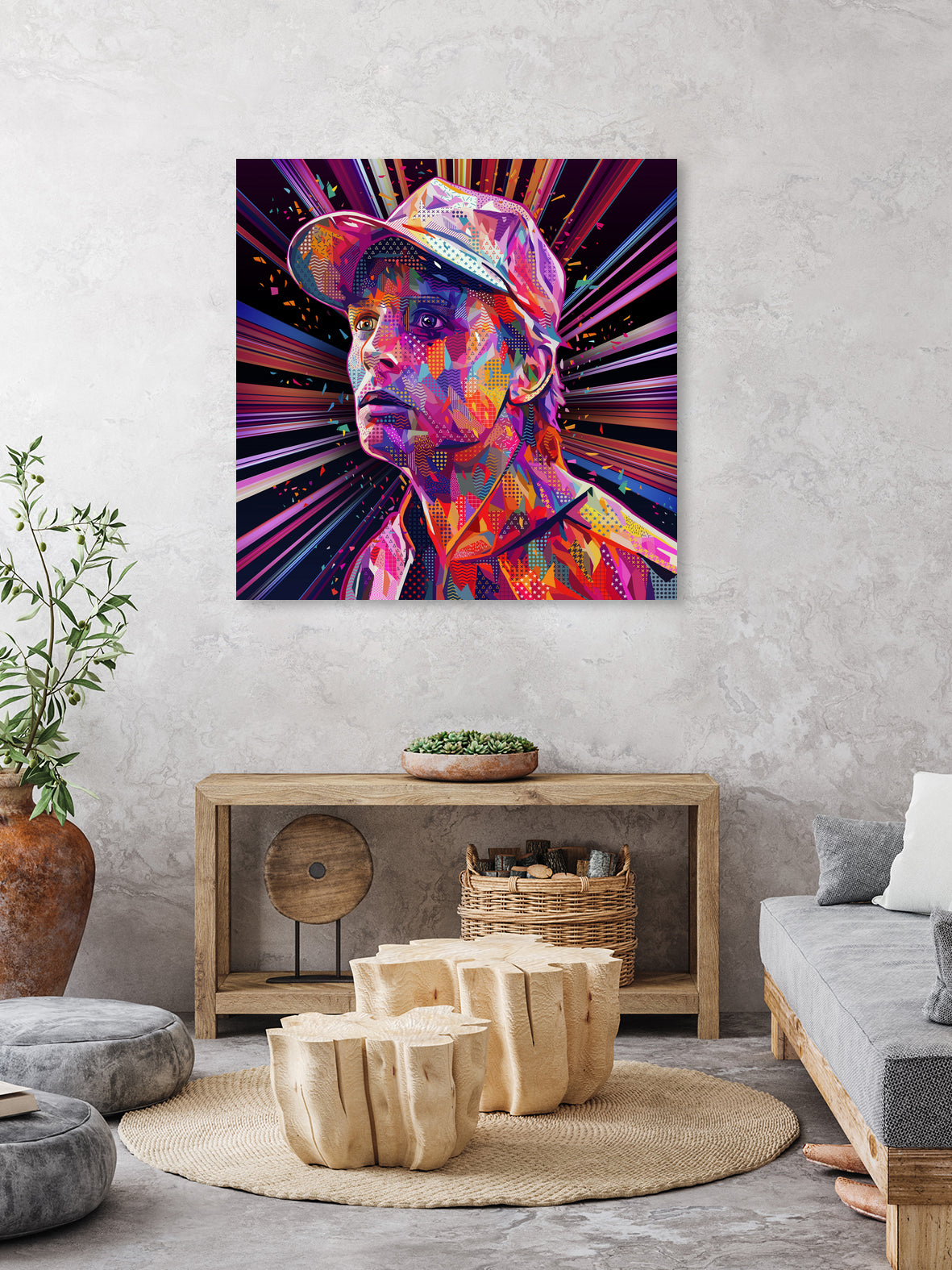 Marty Pop by Alessandro Pautasso on GIANT ART - fuchsia digital painting