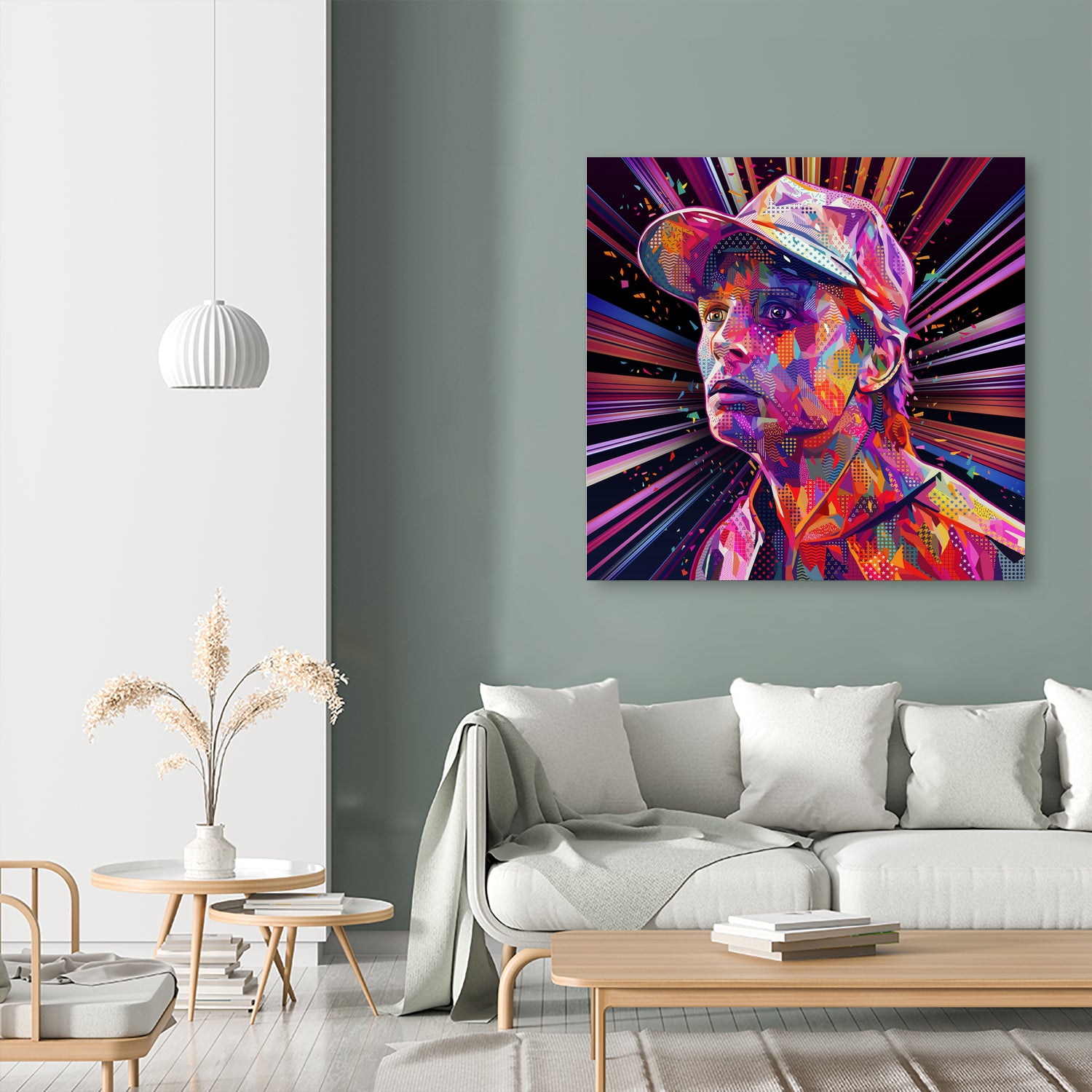 Marty Pop by Alessandro Pautasso on GIANT ART - fuchsia digital painting