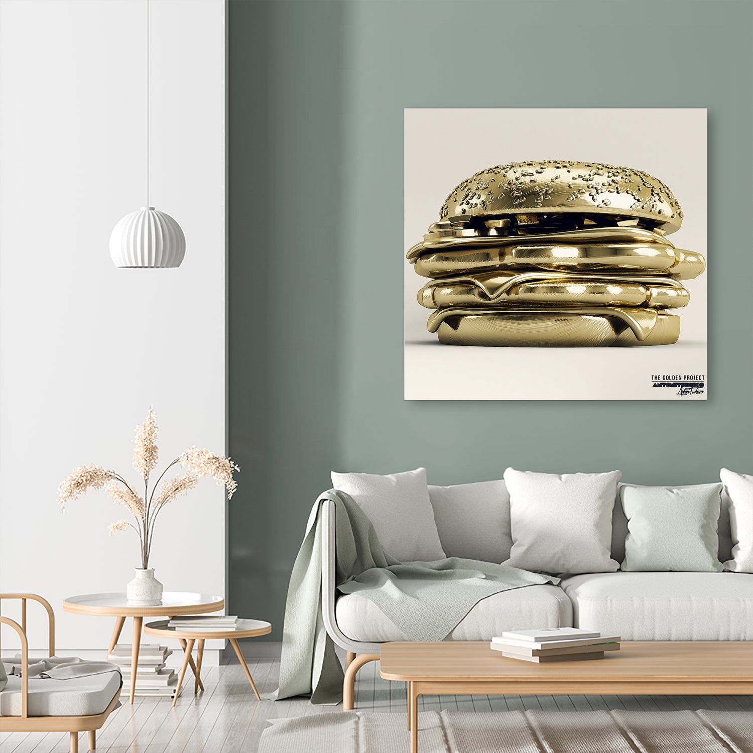 Golden Burger by Antoni Tudisco on GIANT ART - 3d art