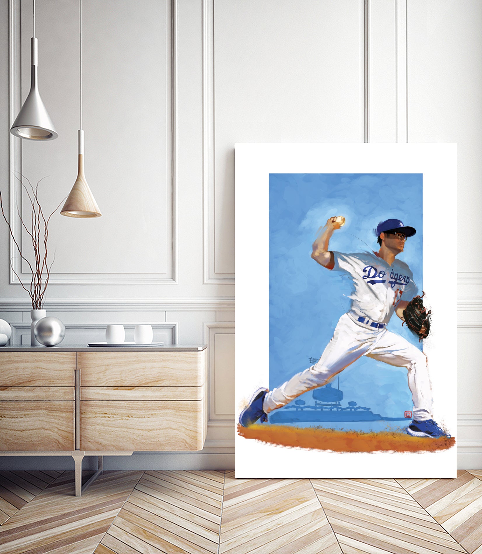 The Pitcher by Claudia Labarca on GIANT ART - blue digital painting