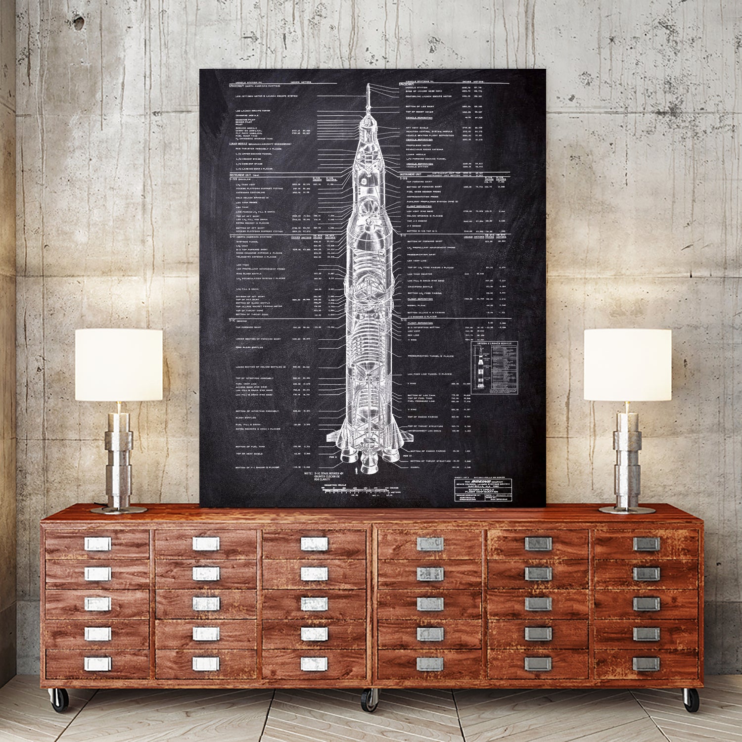 Rocket blueprints by map collection on GIANT ART - black mixed media