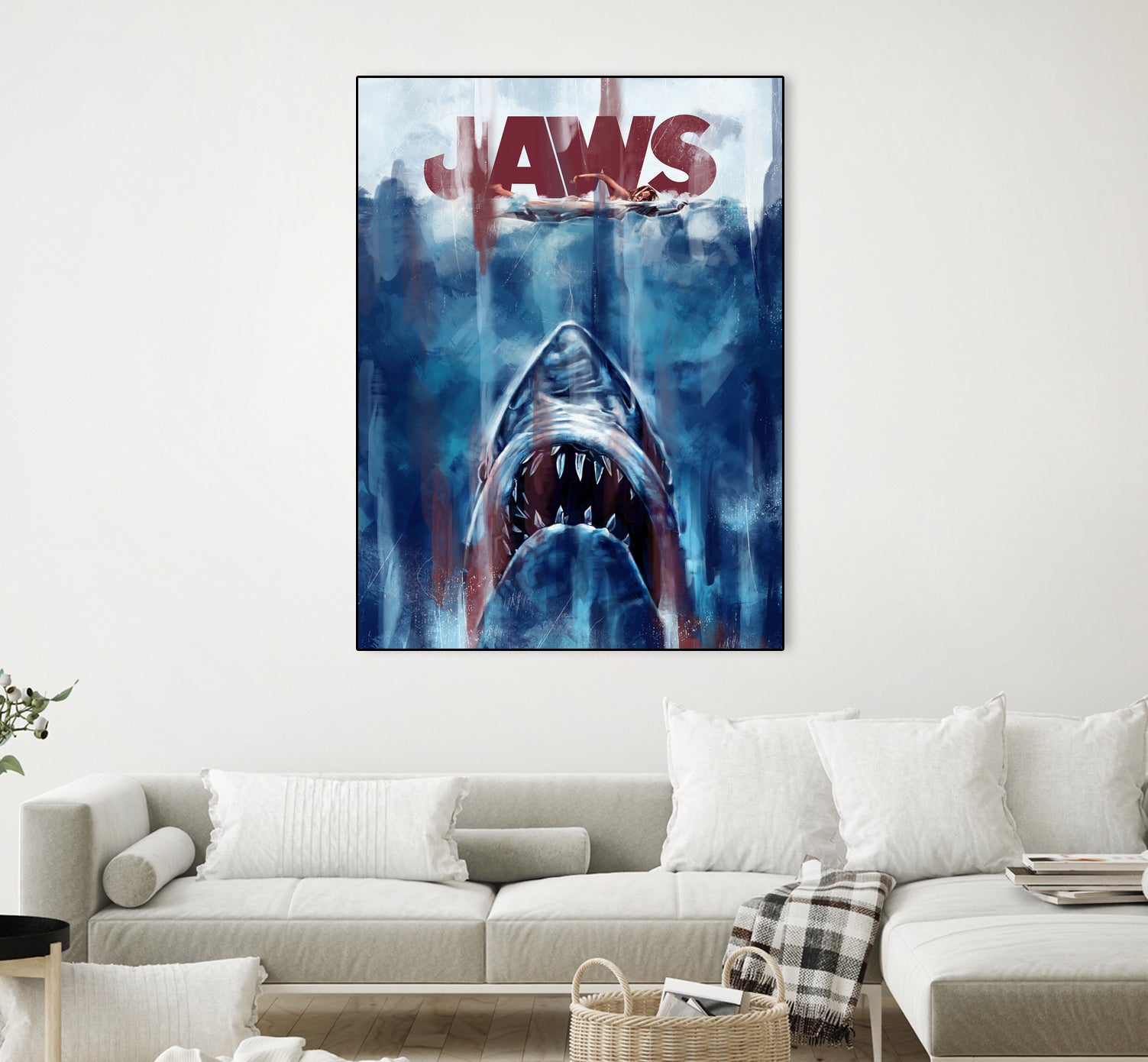 Jaws by Dmitry Belov on GIANT ART - blue digital drawing