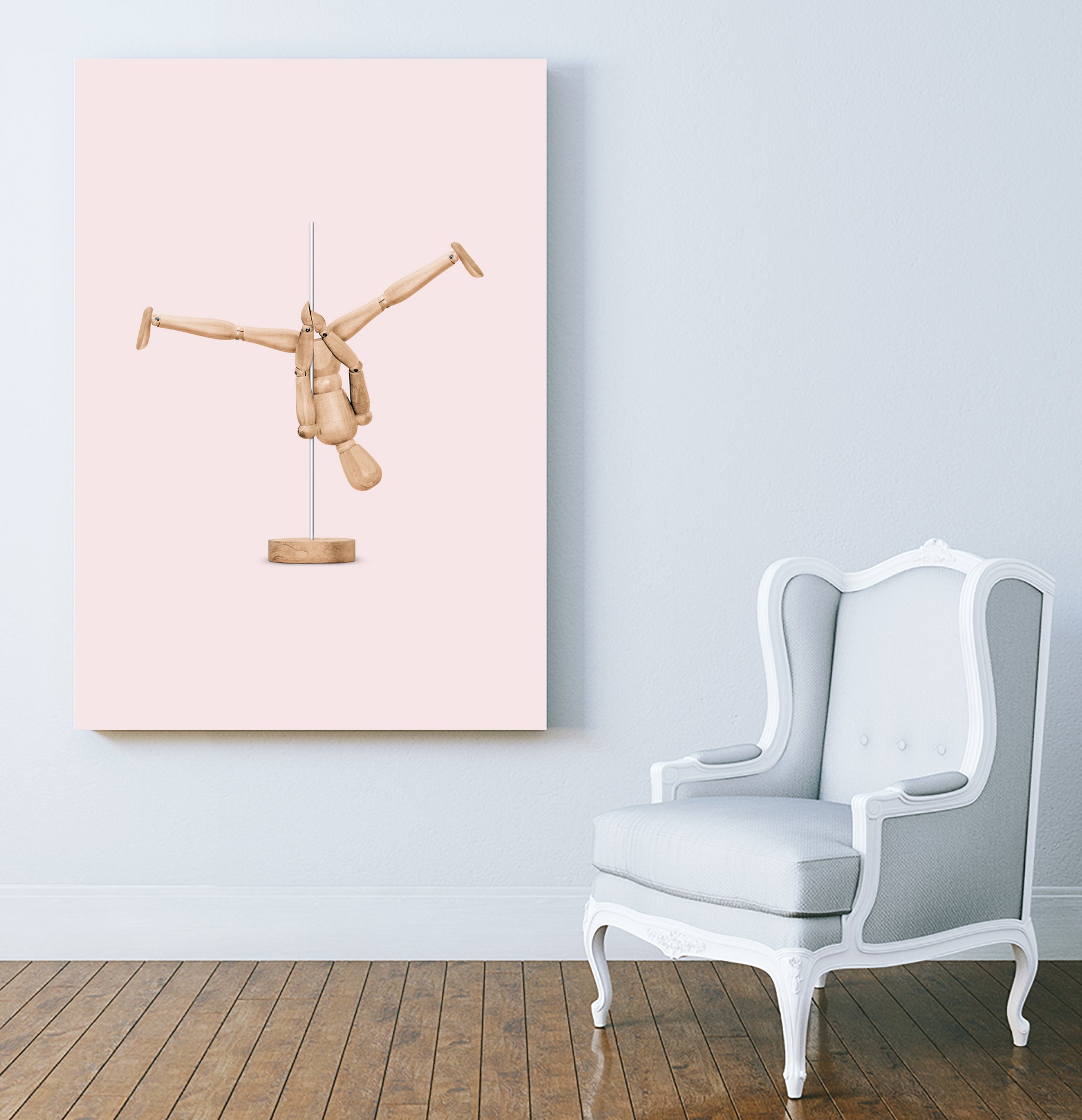 POLEDANCE MANNEQUIN by Jonas Loose on GIANT ART - pink photo manipulation