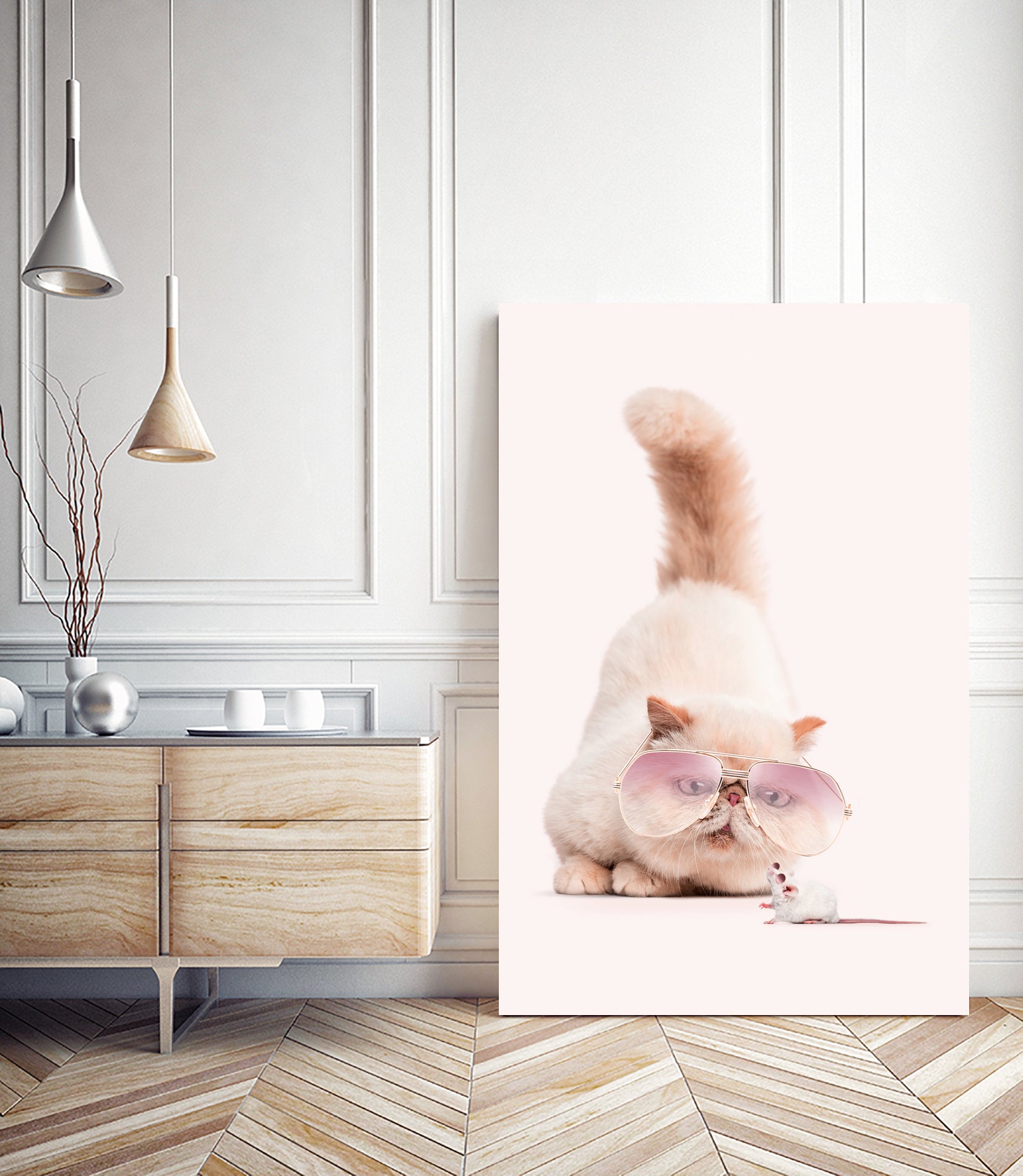 PREDATOR&PRAY by Jonas Loose on GIANT ART - pink photo manipulation