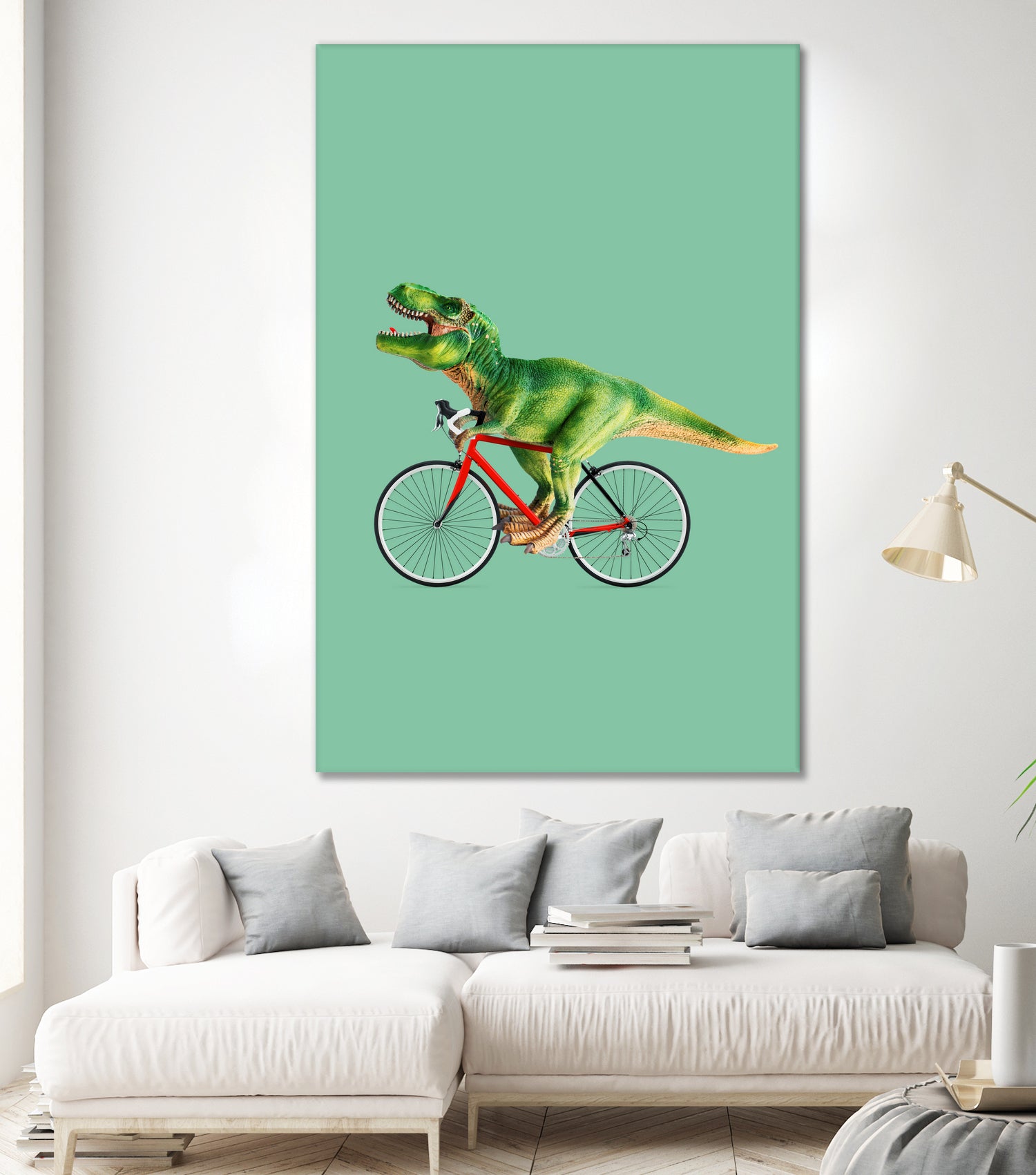T-REX BIKE by Jonas Loose on GIANT ART - green photo manipulation