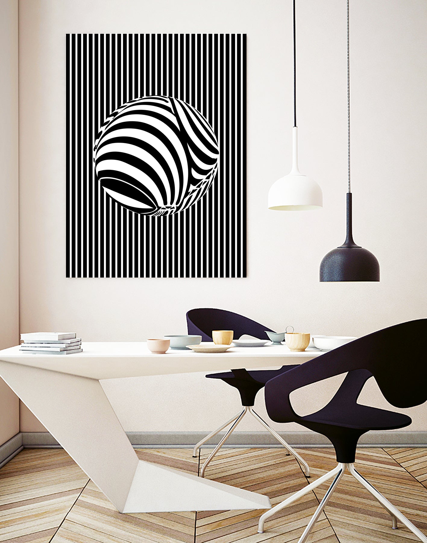 Geometric Refraction by Barrett Biggers on GIANT ART - black vector illustration