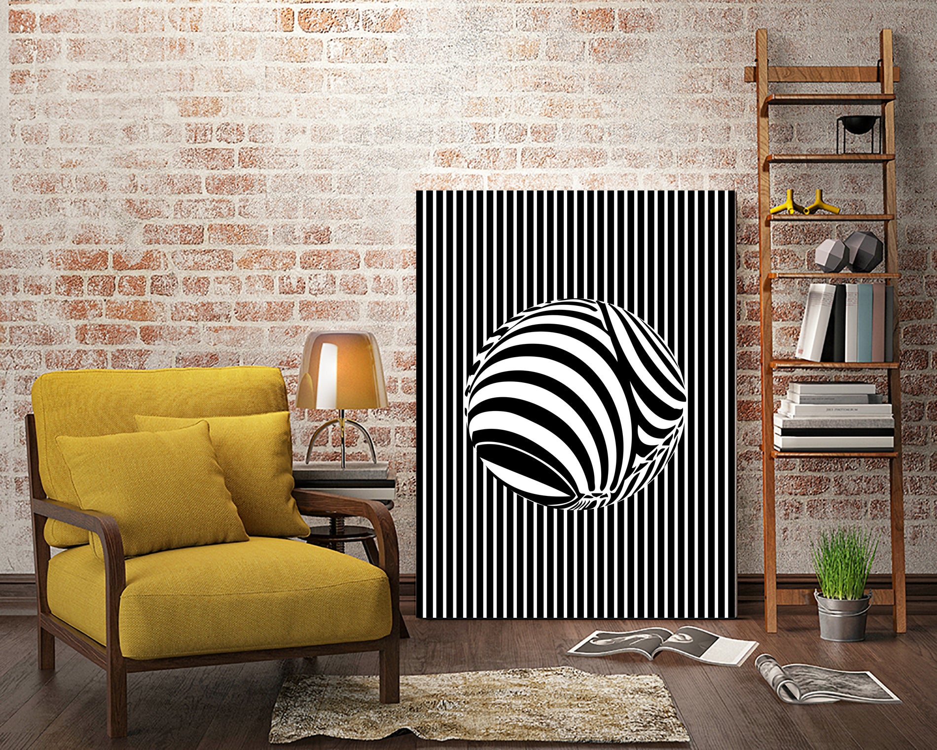 Geometric Refraction by Barrett Biggers on GIANT ART - black vector illustration