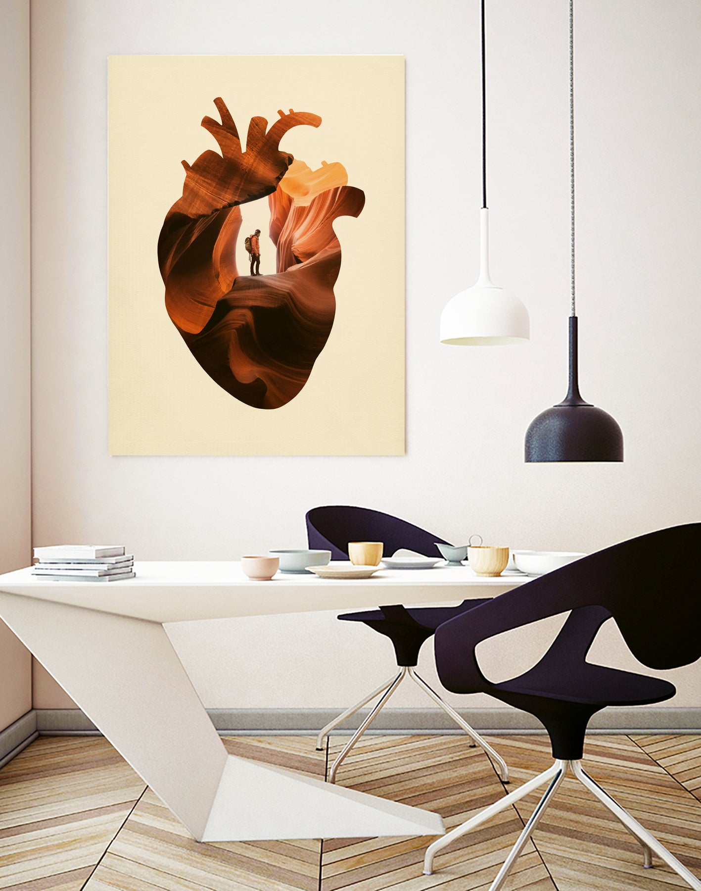 Heart Explorer by Enkel Dika on GIANT ART - orange photo manipulation