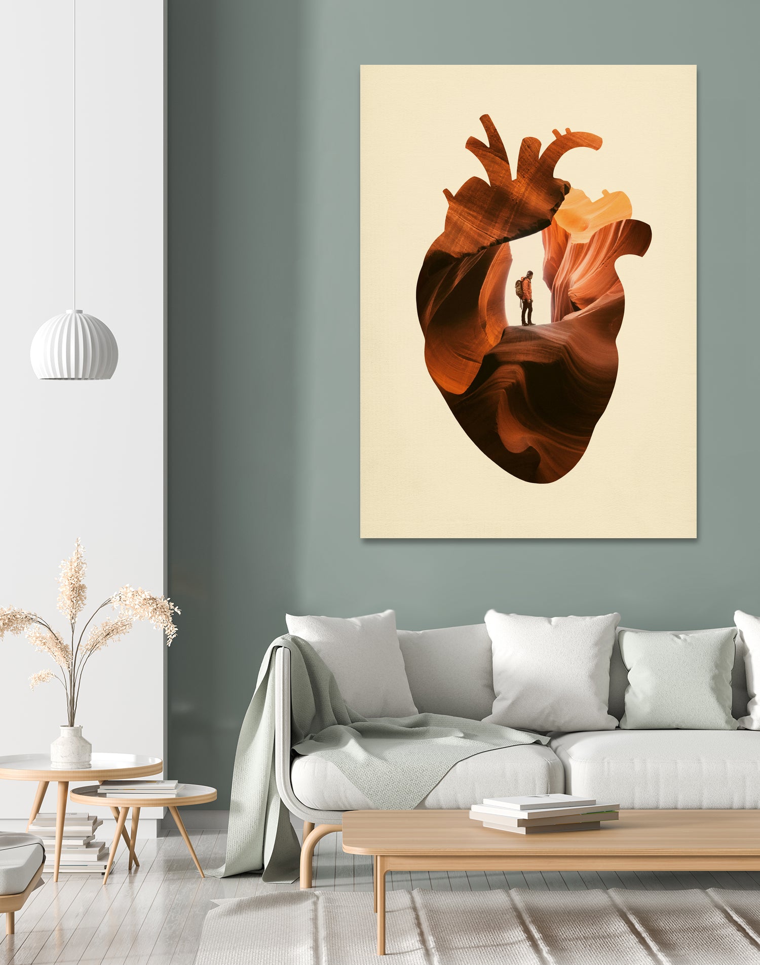 Heart Explorer by Enkel Dika on GIANT ART - orange photo manipulation