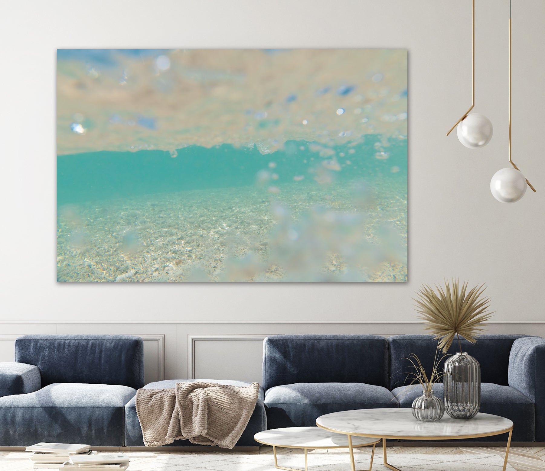 Ocean Mermaid Sea Sparkles Dream 1 by AnitasBellasArt on GIANT ART - blue coastal