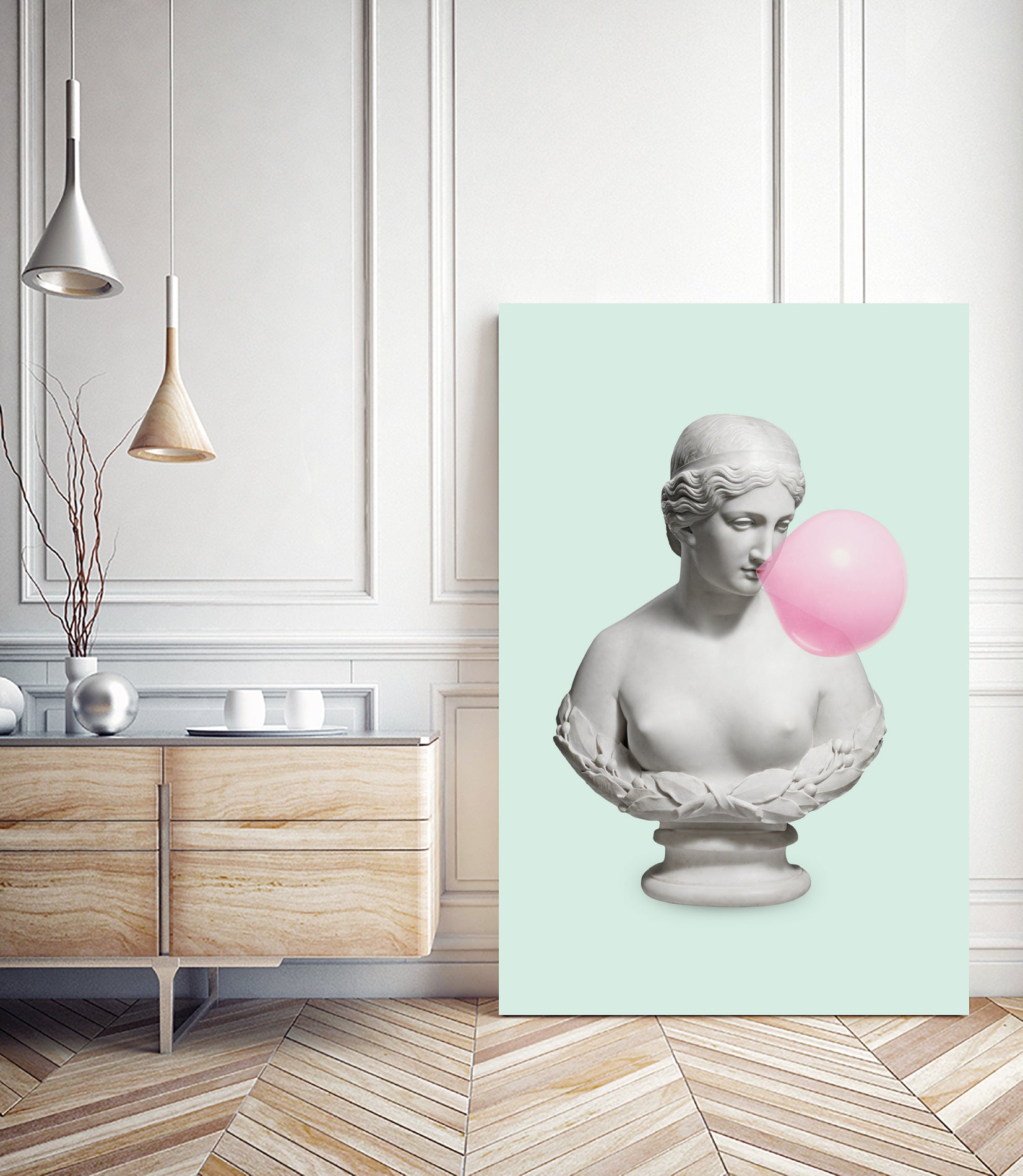 BUBBLE BUST by Jonas Loose on GIANT ART - green photo manipulation