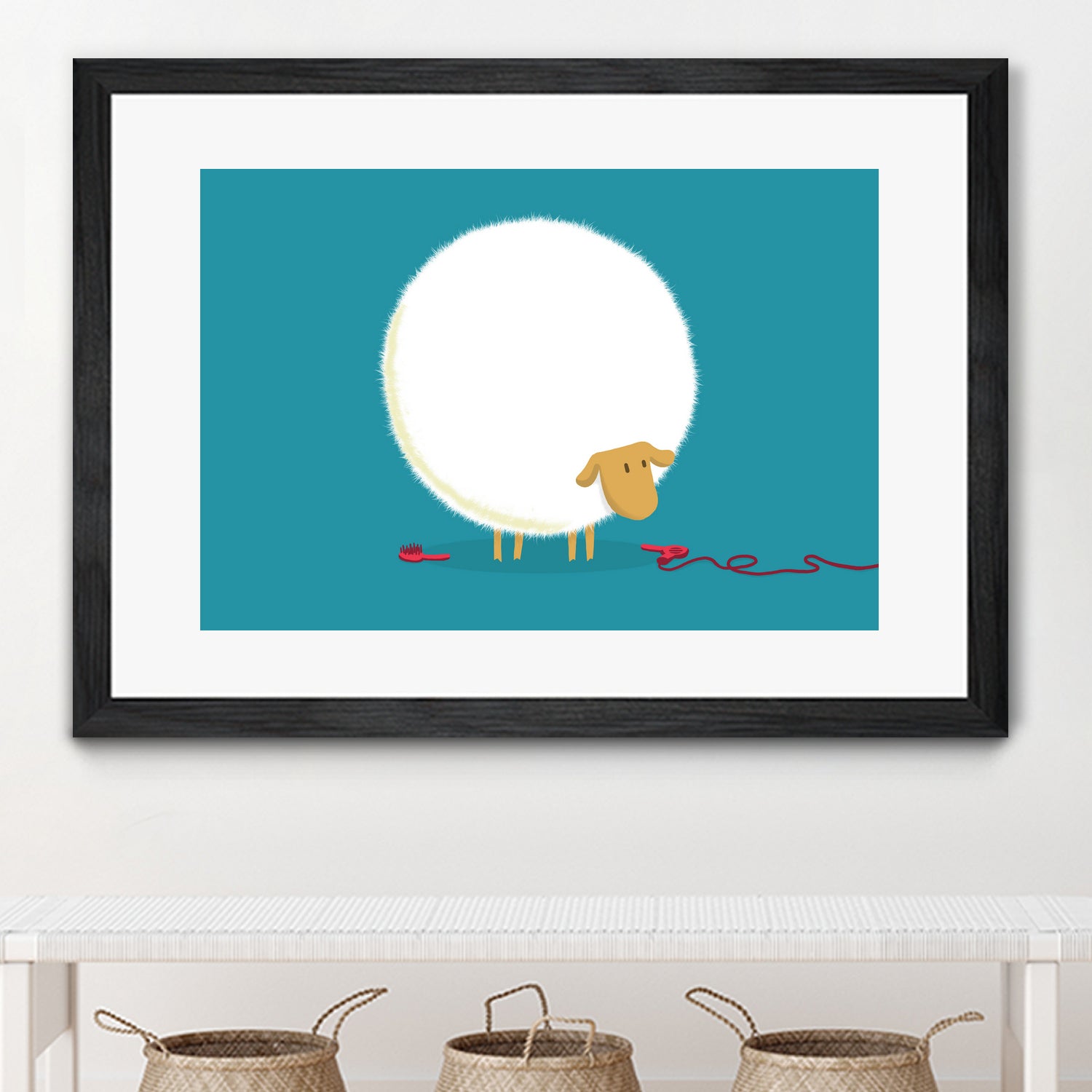 Fluffy Sheep by Budi Satria Kompoi on GIANT ART - vector illustration