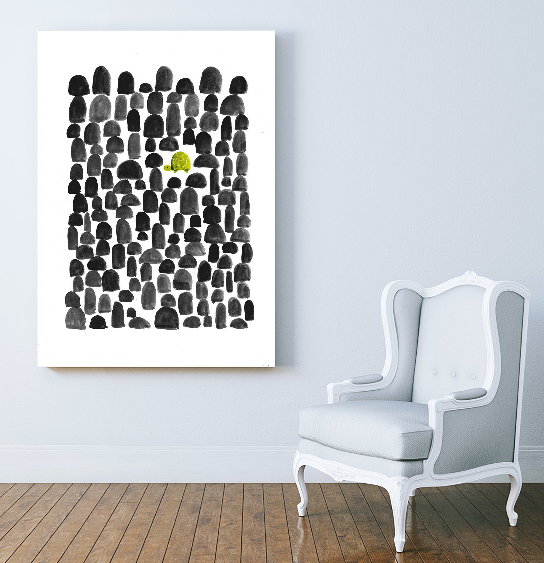 Turtle in Stone Garden by Budi Satria Kompoi on GIANT ART - digital painting