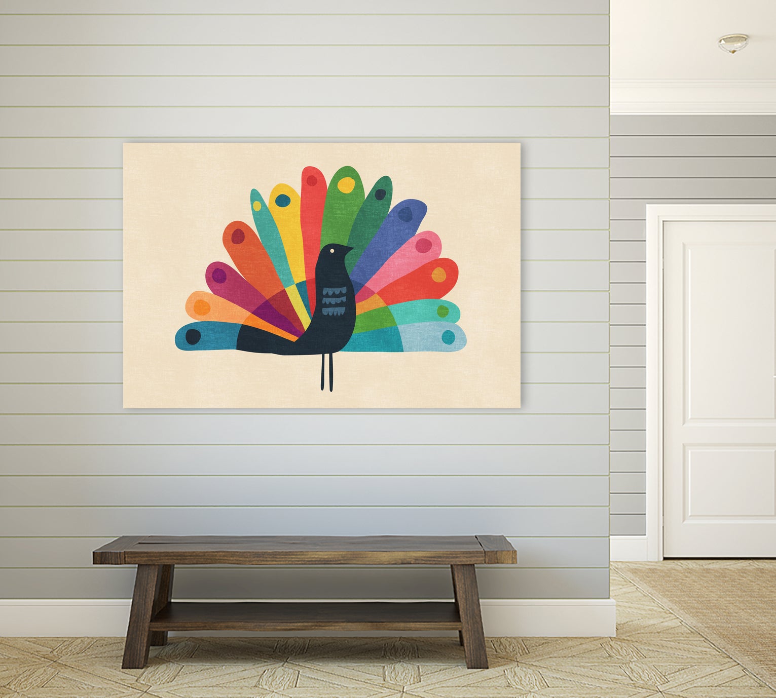 Whimsical Peacock by Budi Satria Kompoi on GIANT ART - mixed media