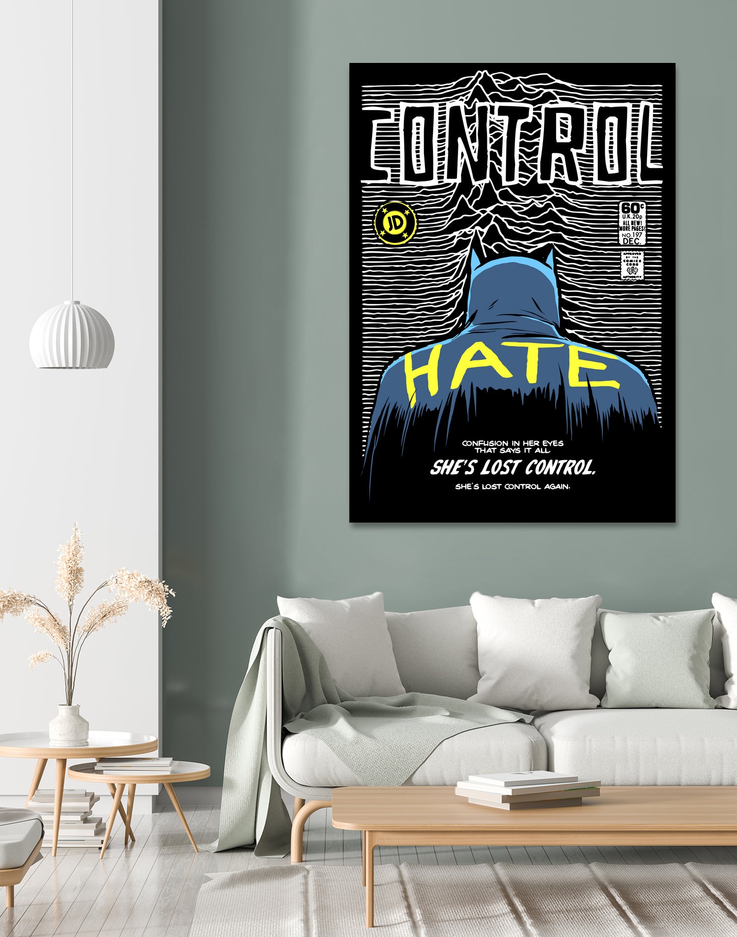 Post-Punk Dark Knight: Control by Bily Mariano da Luz on GIANT ART - black digital drawing