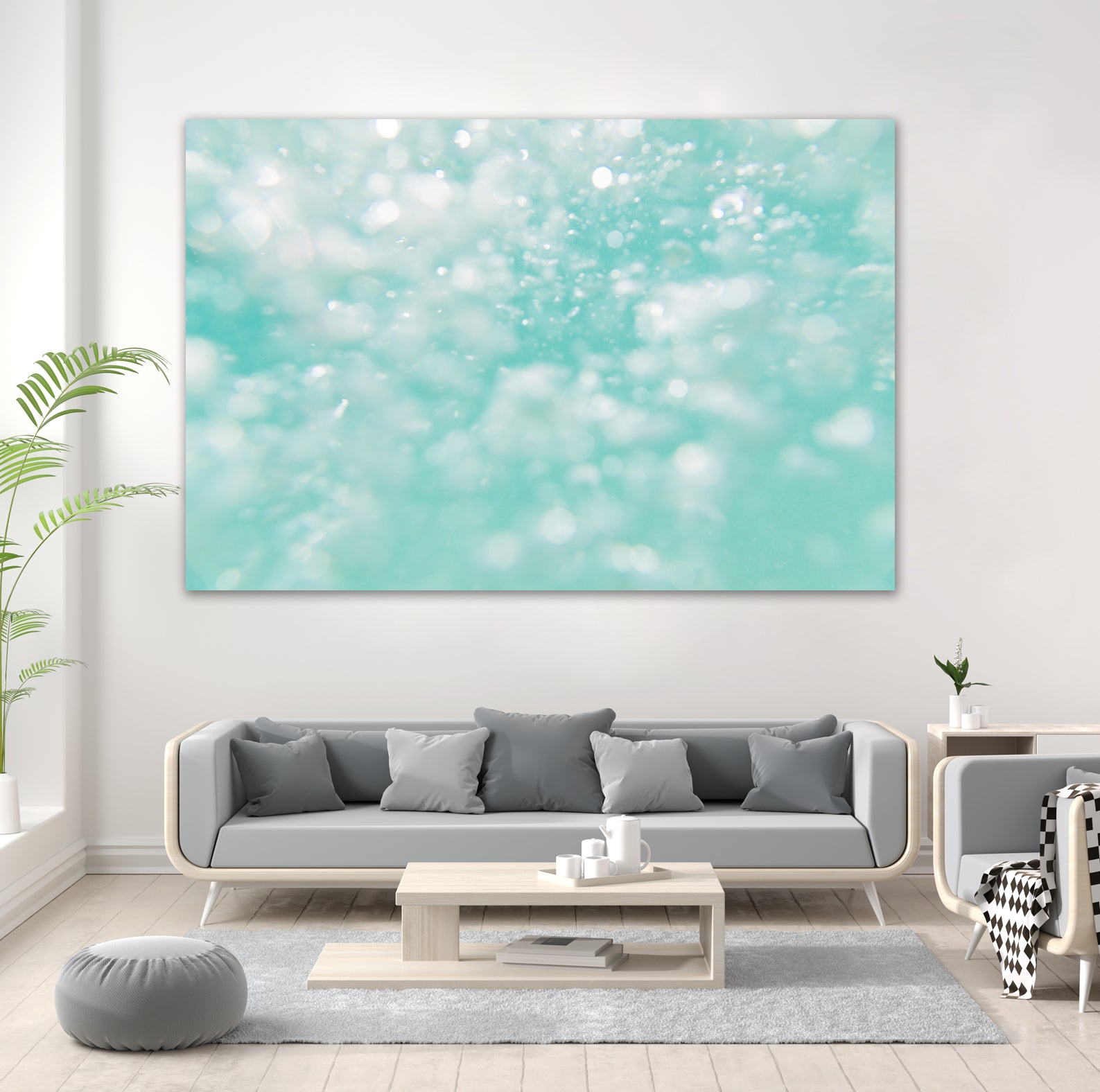 Underwater Caribbean Bubbles Dream 1 by AnitasBellasArt on GIANT ART - blue coastal