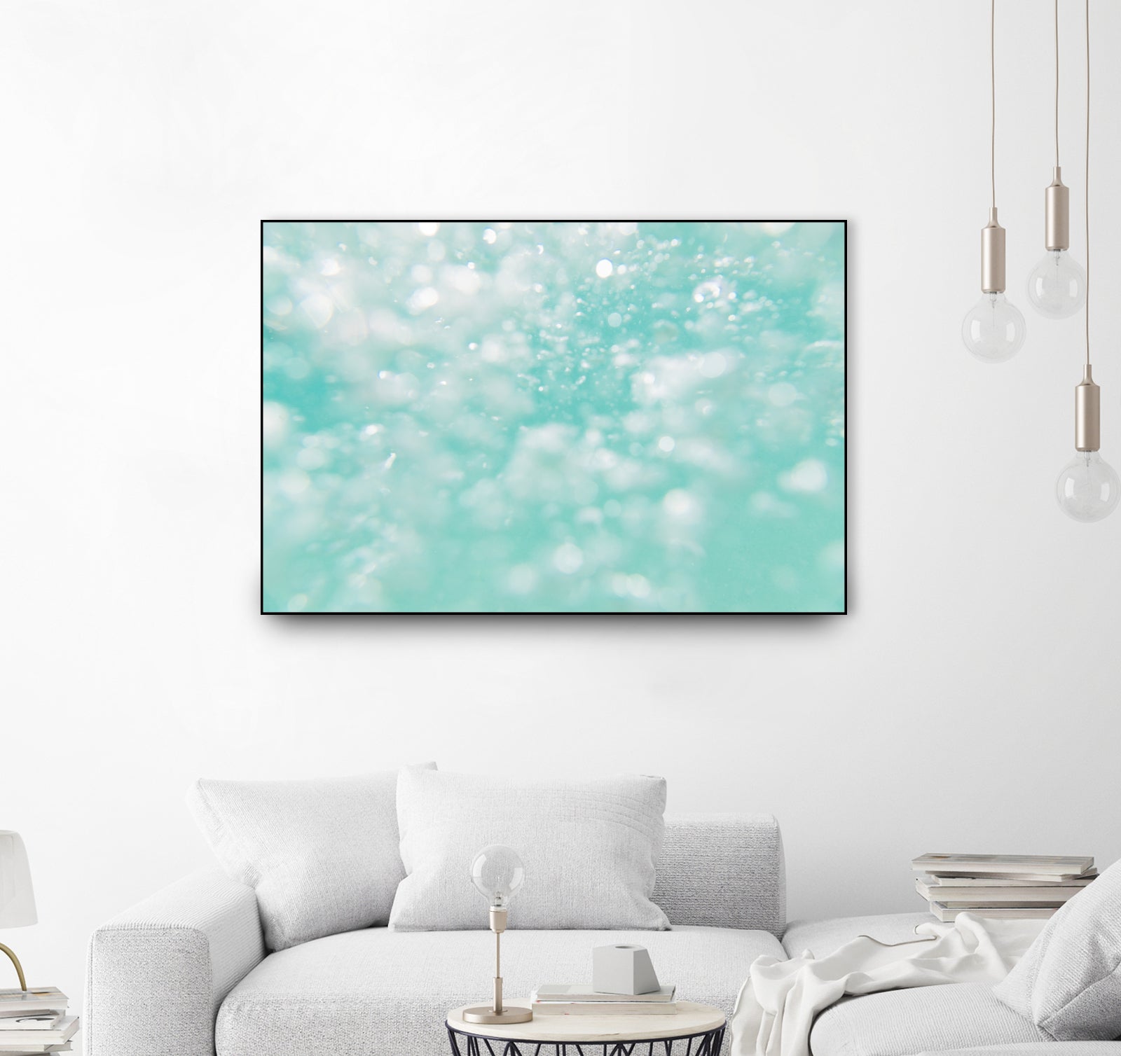 Underwater Caribbean Bubbles Dream 1 by AnitasBellasArt on GIANT ART - blue coastal