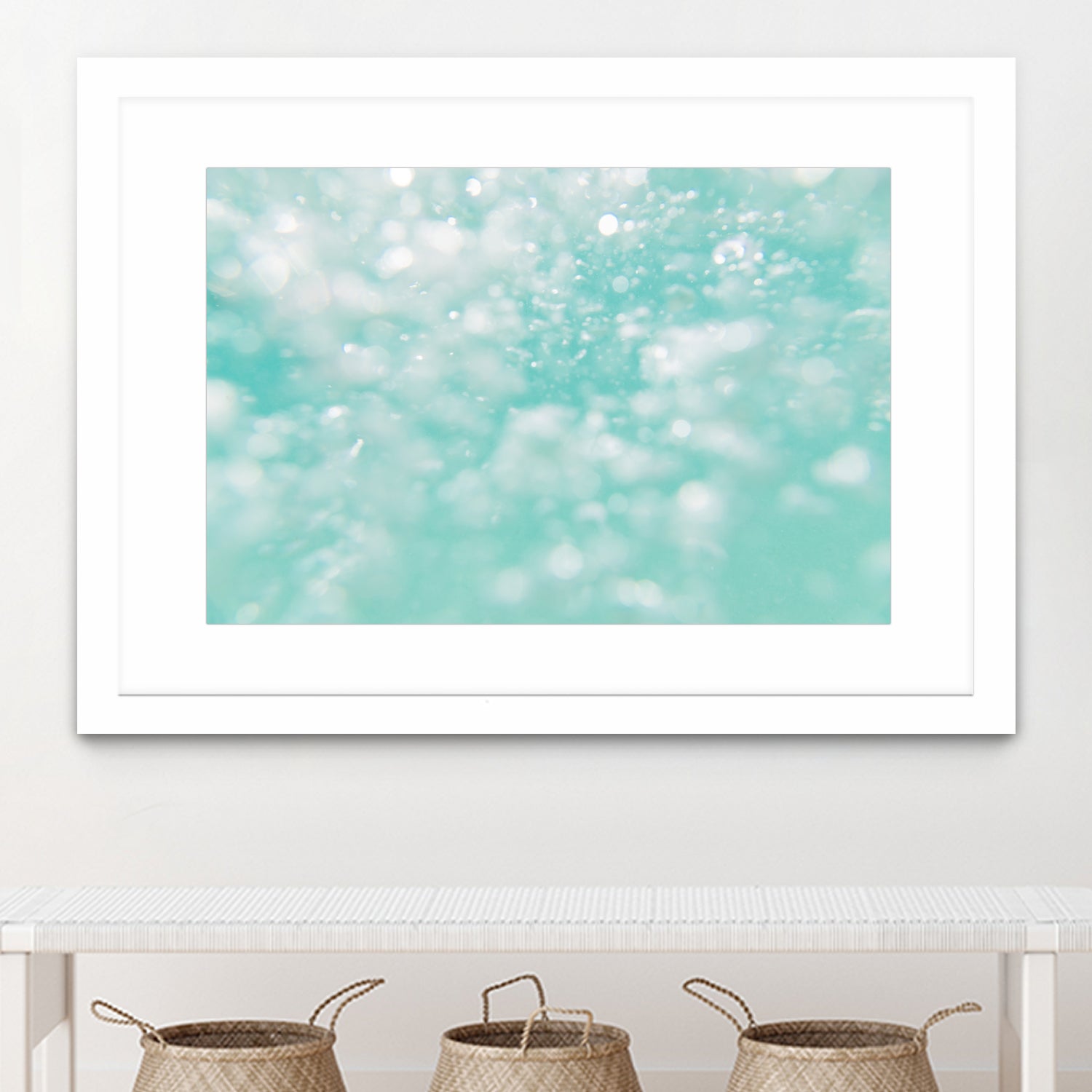 Underwater Caribbean Bubbles Dream 1 by AnitasBellasArt on GIANT ART - blue coastal