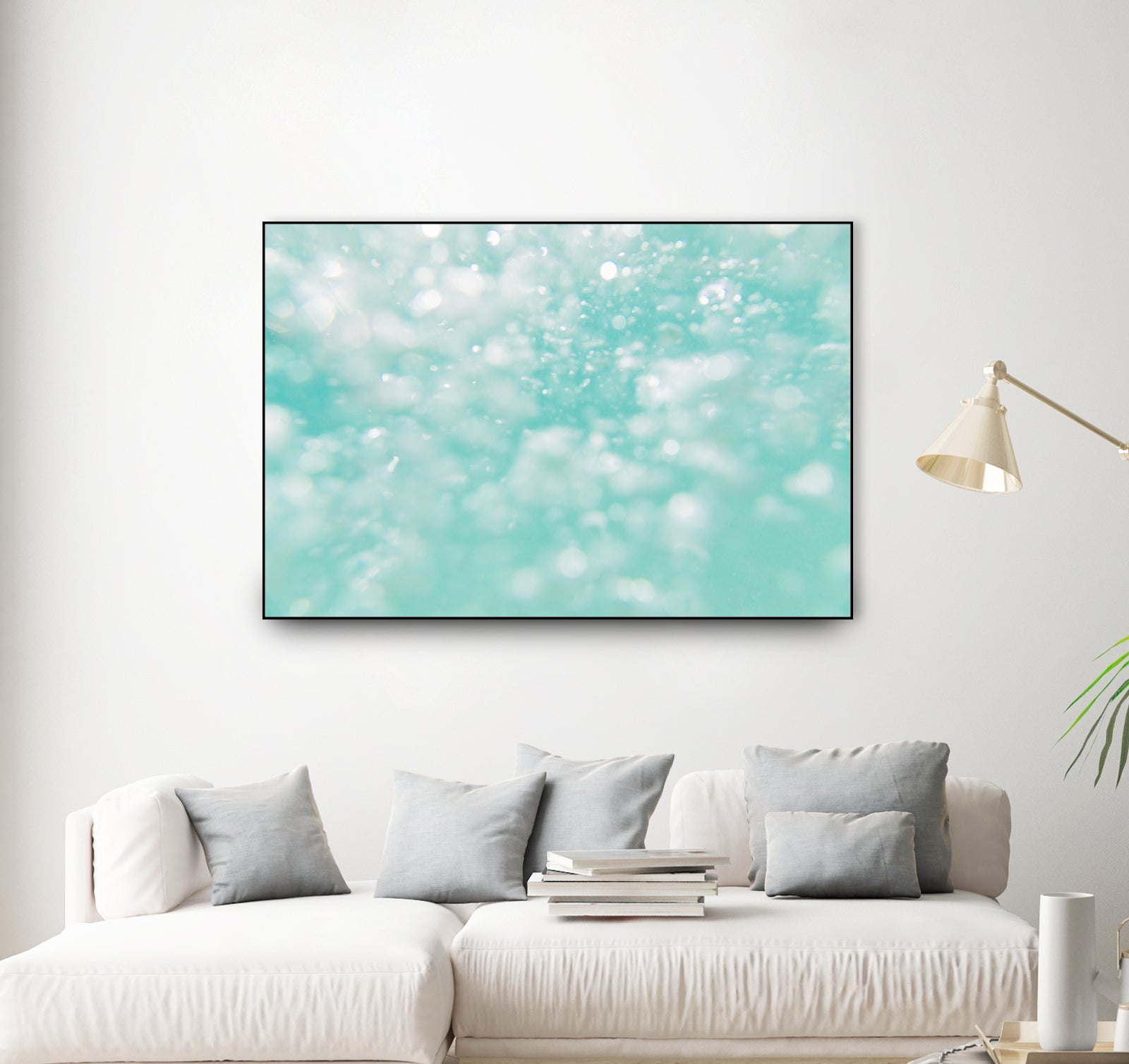 Underwater Caribbean Bubbles Dream 1 by AnitasBellasArt on GIANT ART - blue coastal