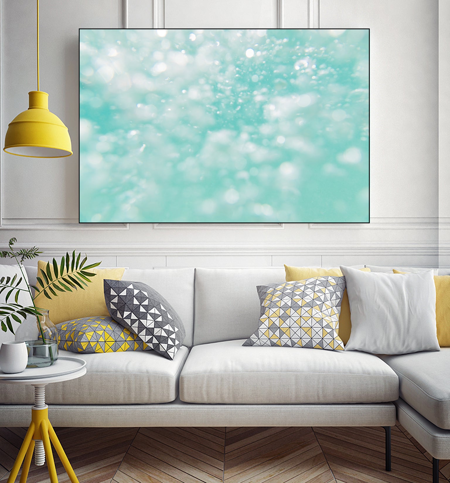 Underwater Caribbean Bubbles Dream 1 by AnitasBellasArt on GIANT ART - blue coastal