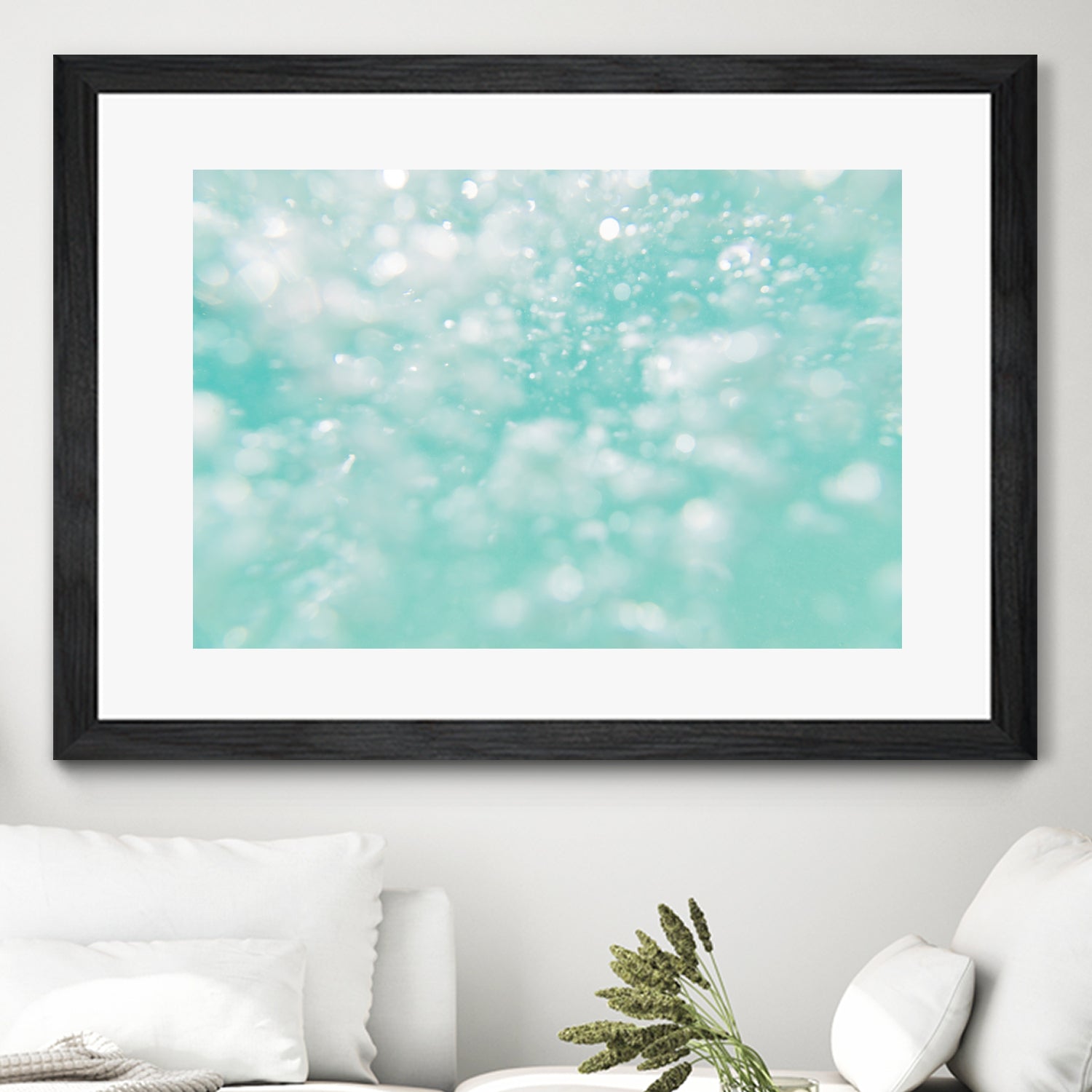 Underwater Caribbean Bubbles Dream 1 by AnitasBellasArt on GIANT ART - blue coastal