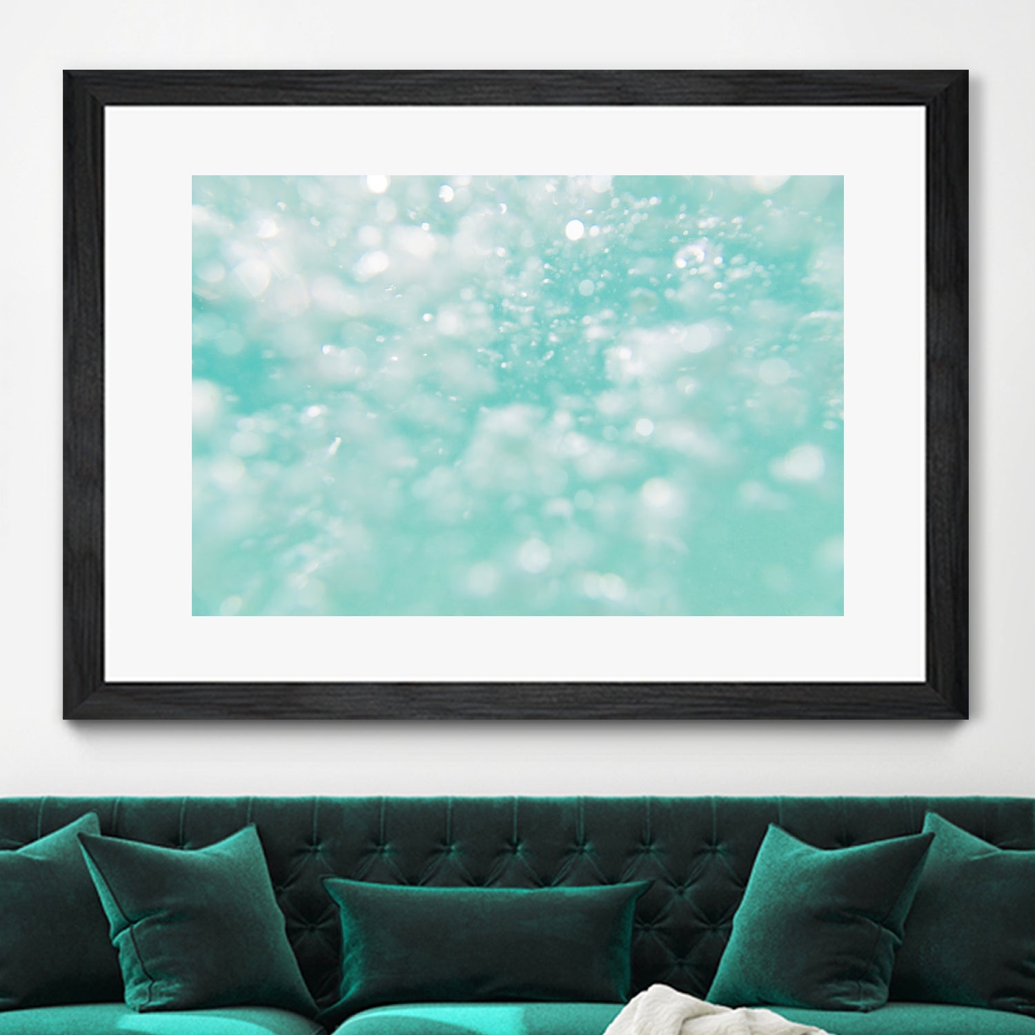 Underwater Caribbean Bubbles Dream 1 by AnitasBellasArt on GIANT ART - blue coastal